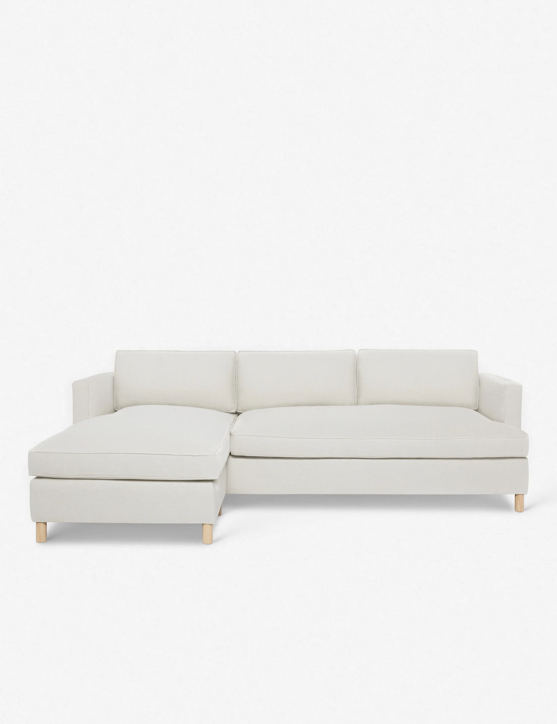 Apricot Linen Sectional Sofa