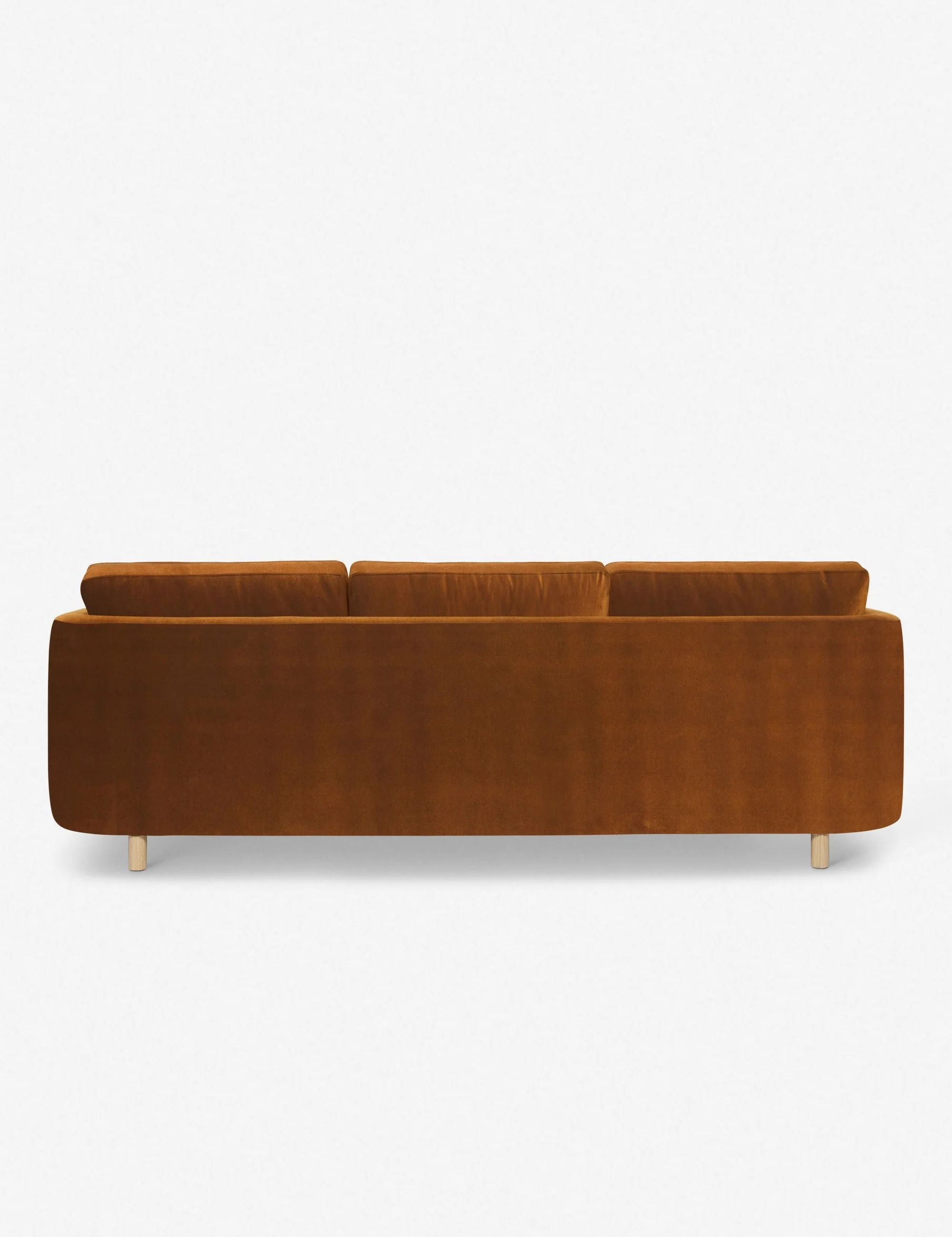 Apricot Linen Sectional Sofa