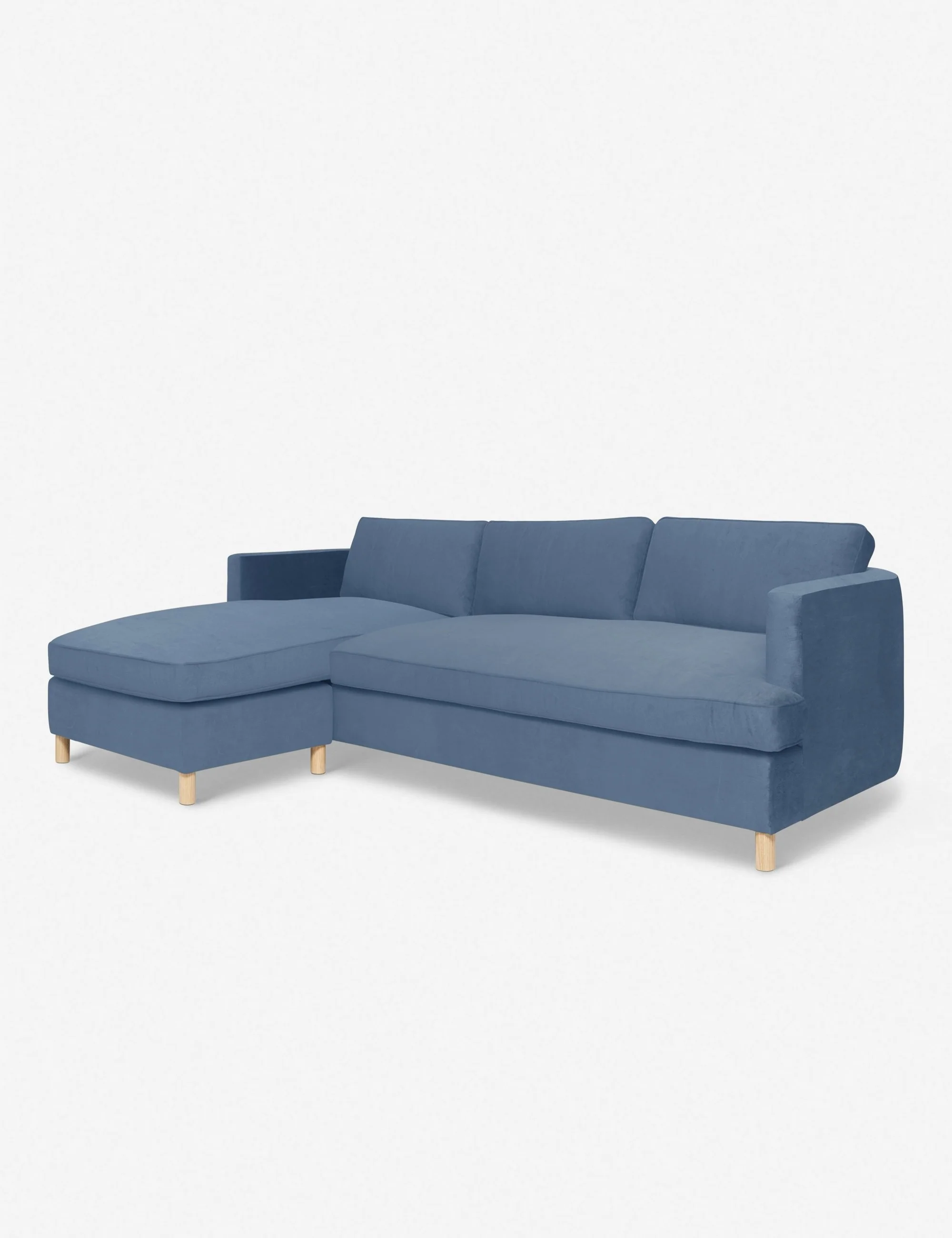 Apricot Linen Sectional Sofa