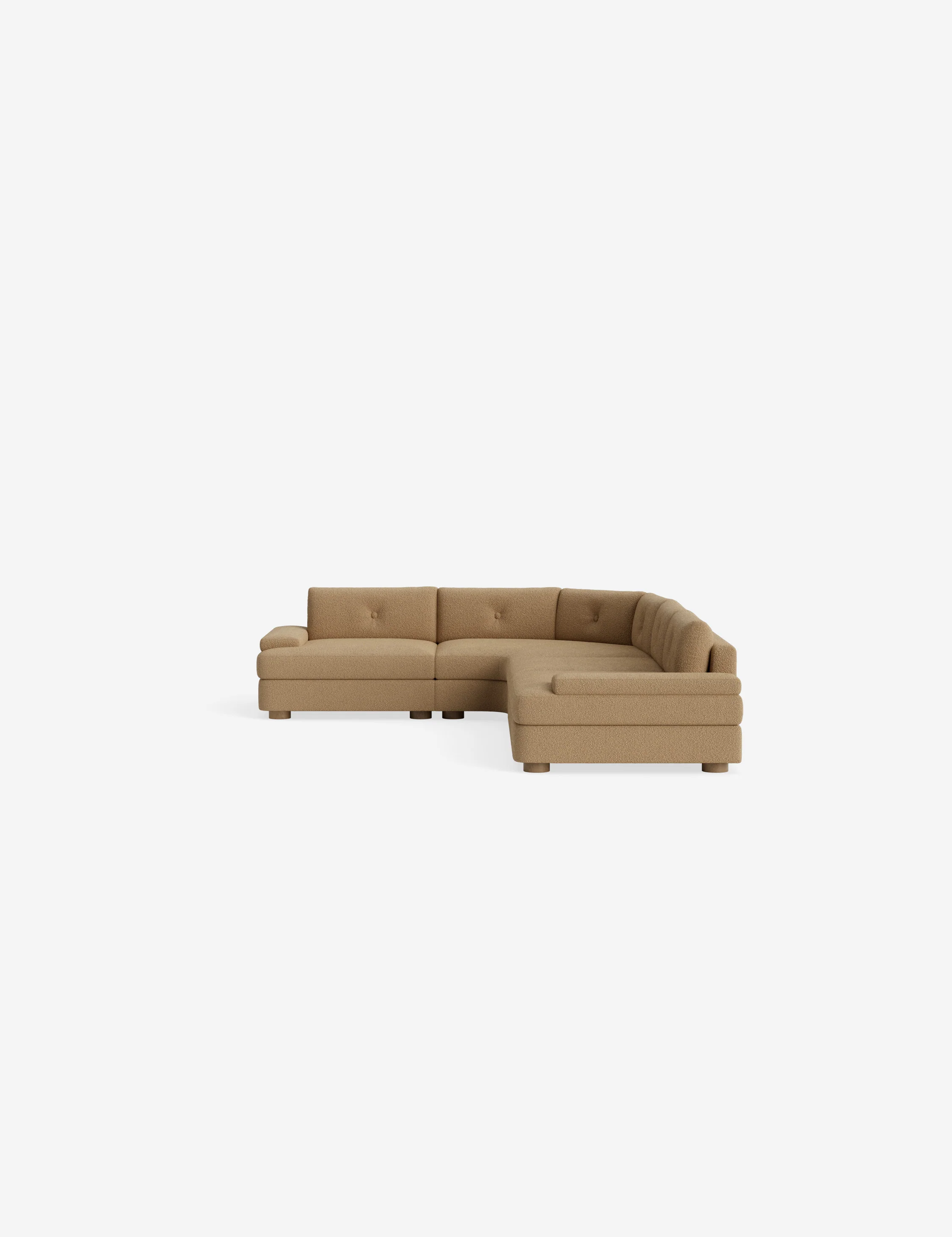 White Modular Chaise Sectional Sofa