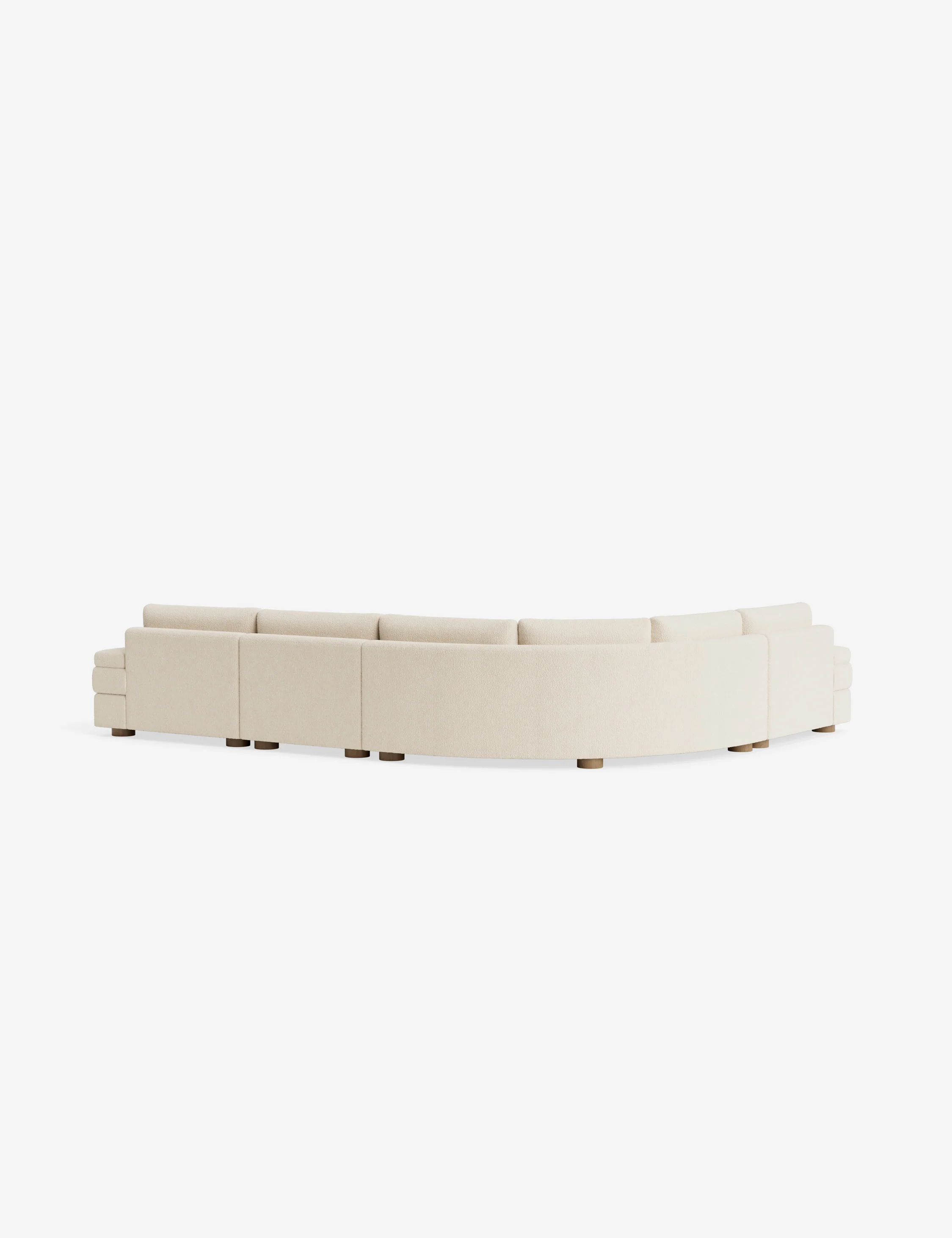 White Modular Chaise Sectional Sofa