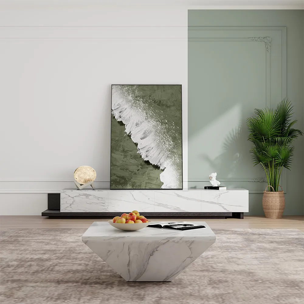 Modern Light Luxury Retractable TV Stand Modern Light Luxury Retractable TV Stand