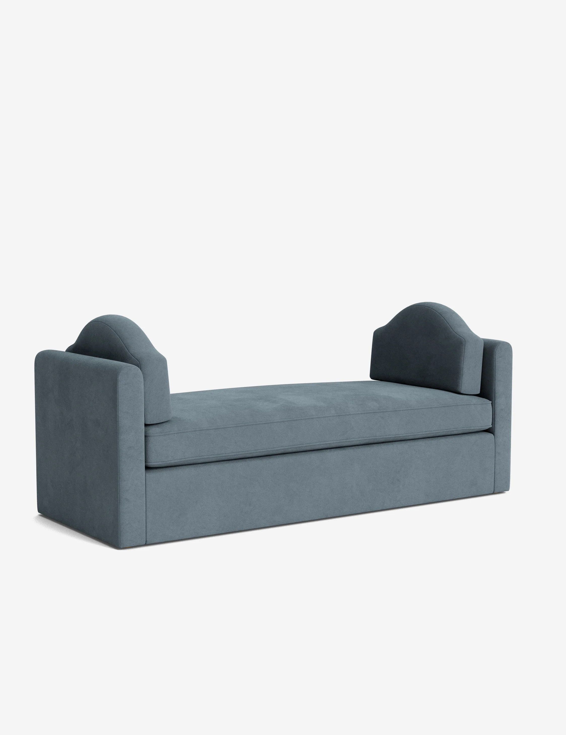Blue Fabric Bench Blue Fabric Bench