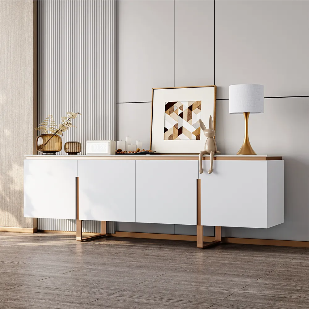 Modern Luxury Gold Media Console