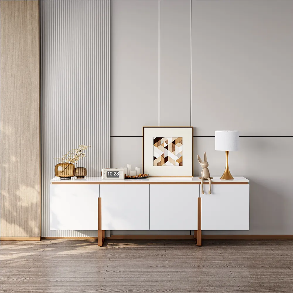 Modern Luxury Gold Media Console