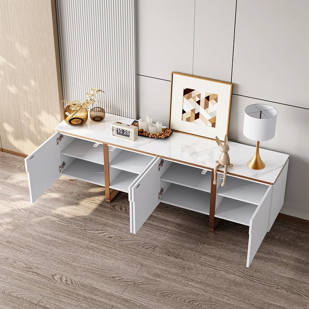 Modern Luxury Gold Media Console