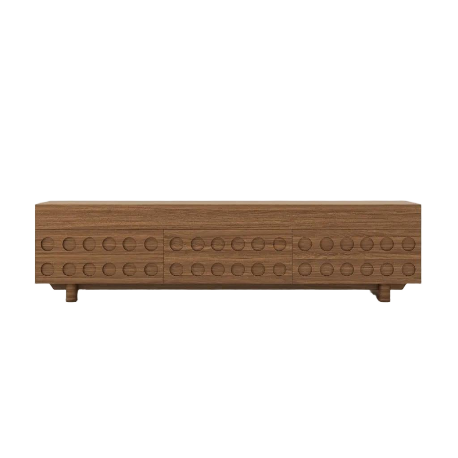 Mid-Century Modern Wooden TV Stand 