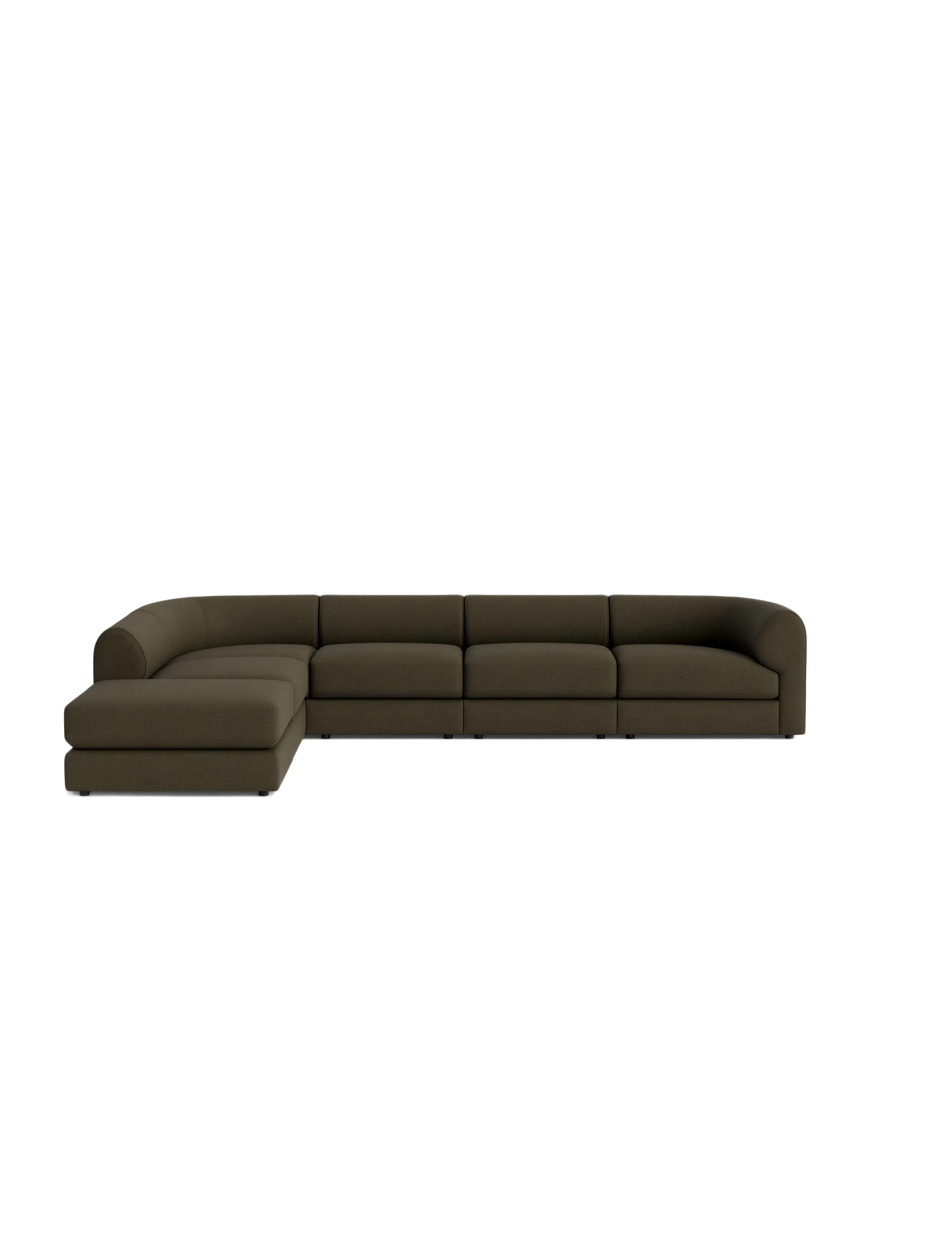 Green Modular Corner Sectional Sofa