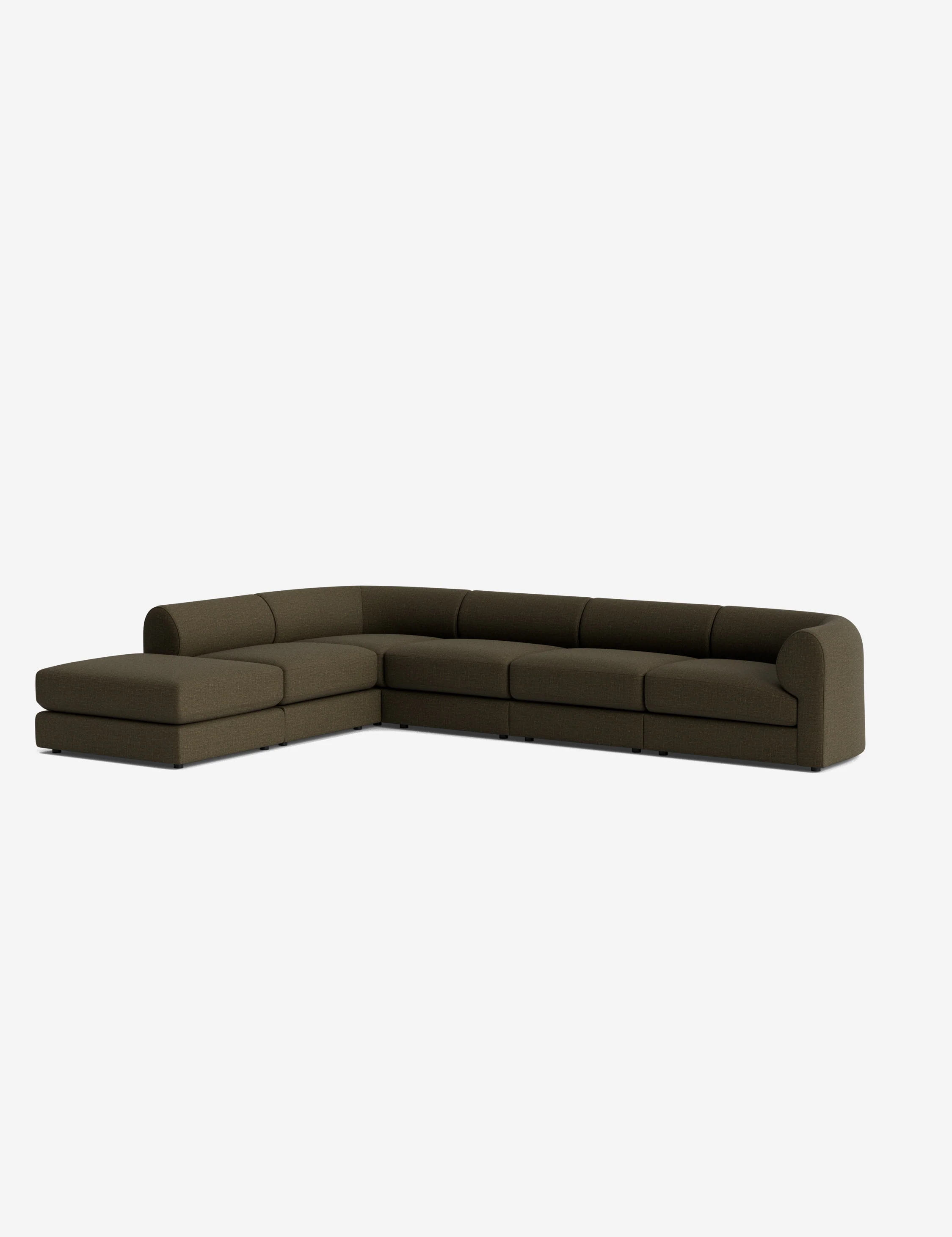 Green Modular Corner Sectional Sofa