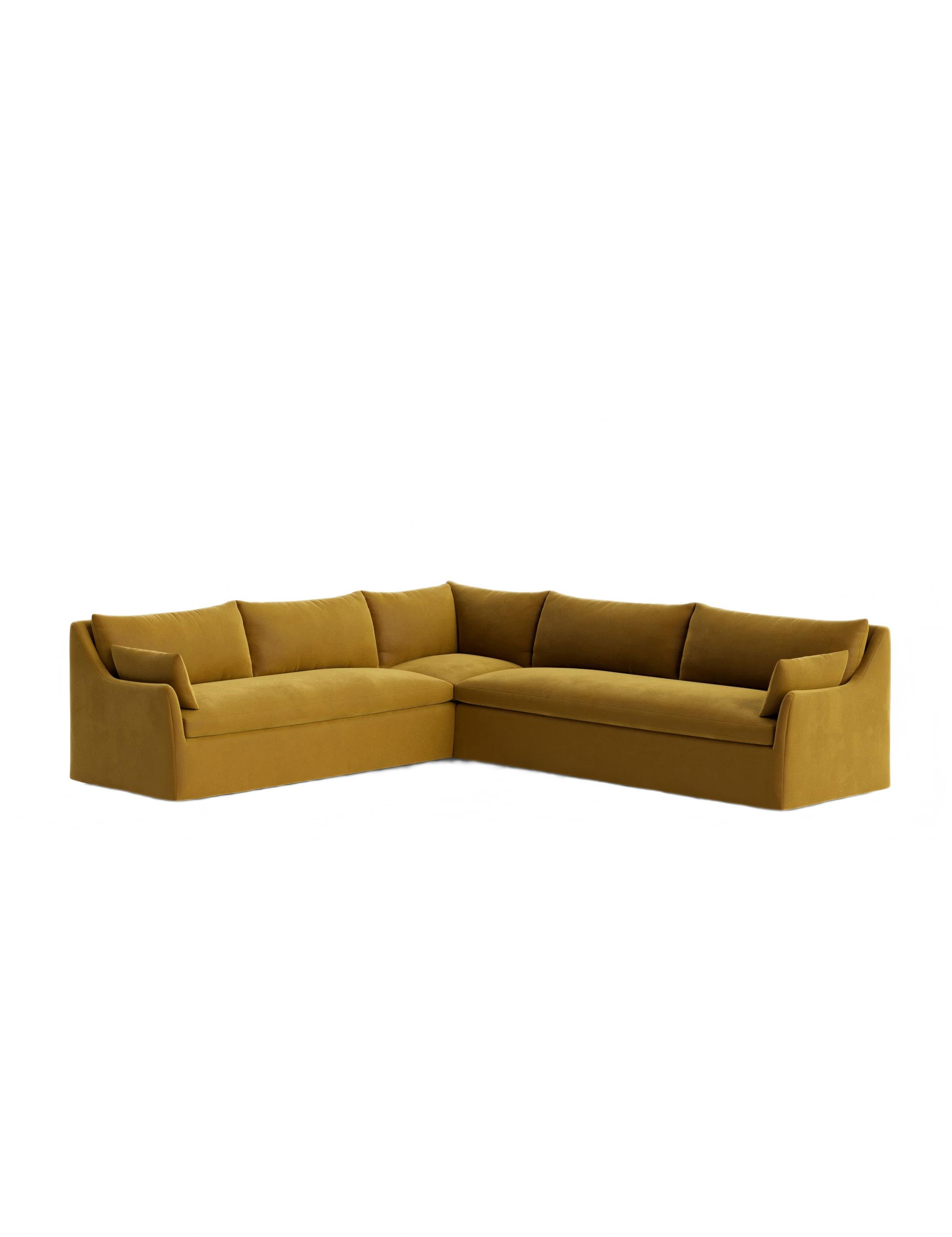 Velvet Corner Sectional Sofa Velvet Corner Sectional Sofa