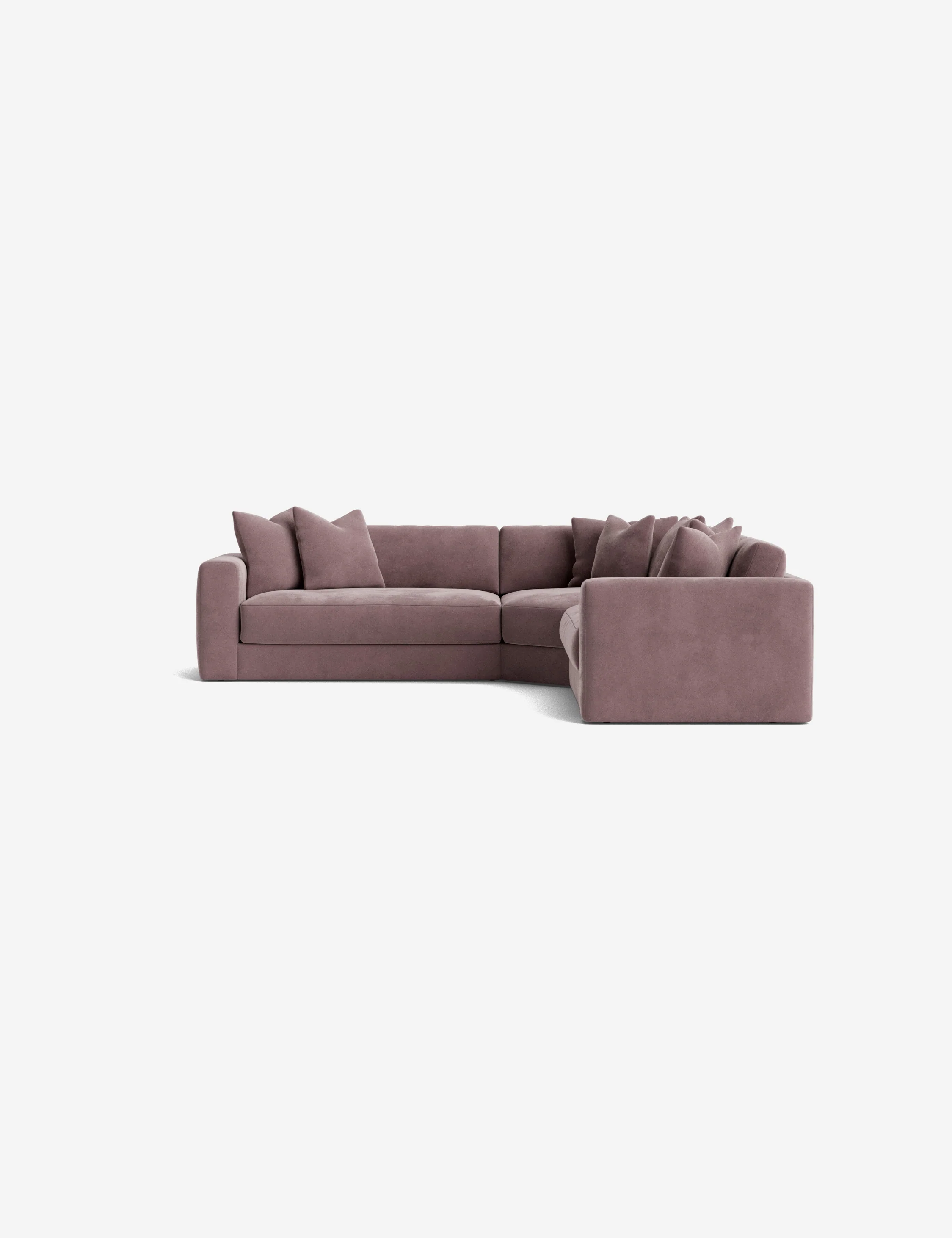 Purple Velvet Sectional Sofa