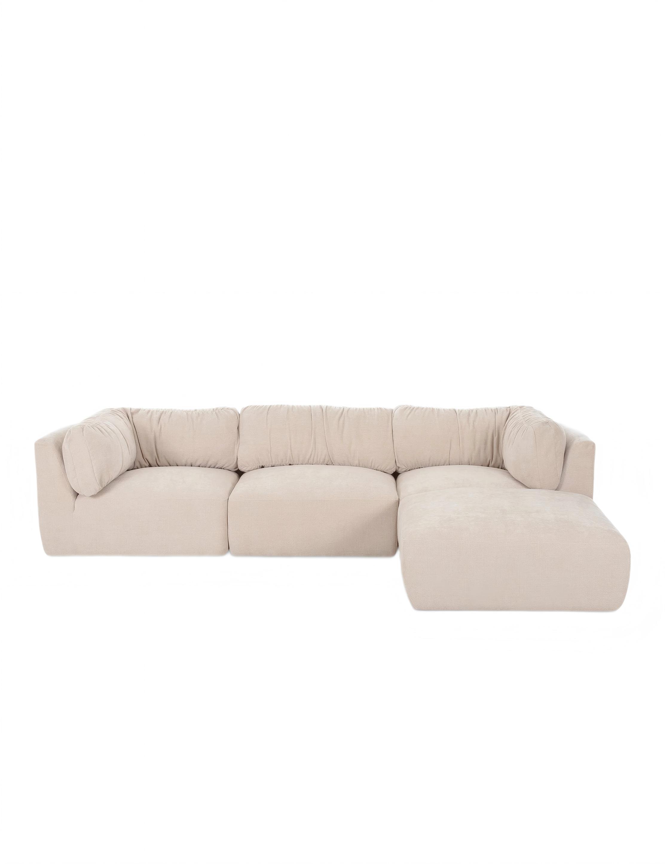 4-Piece Chaise Sectional Sofa