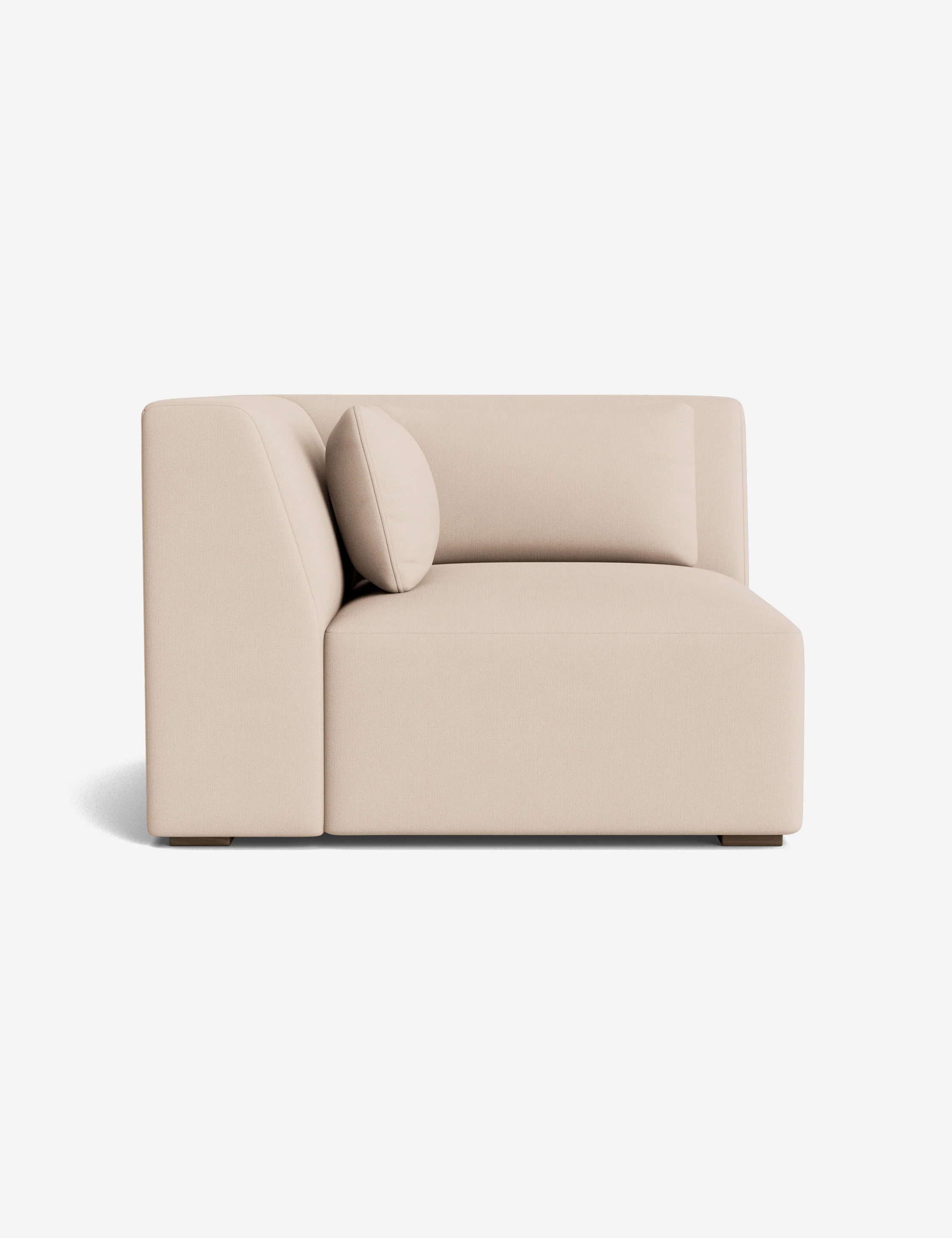 Blue Cotton Woven Modular Sofa