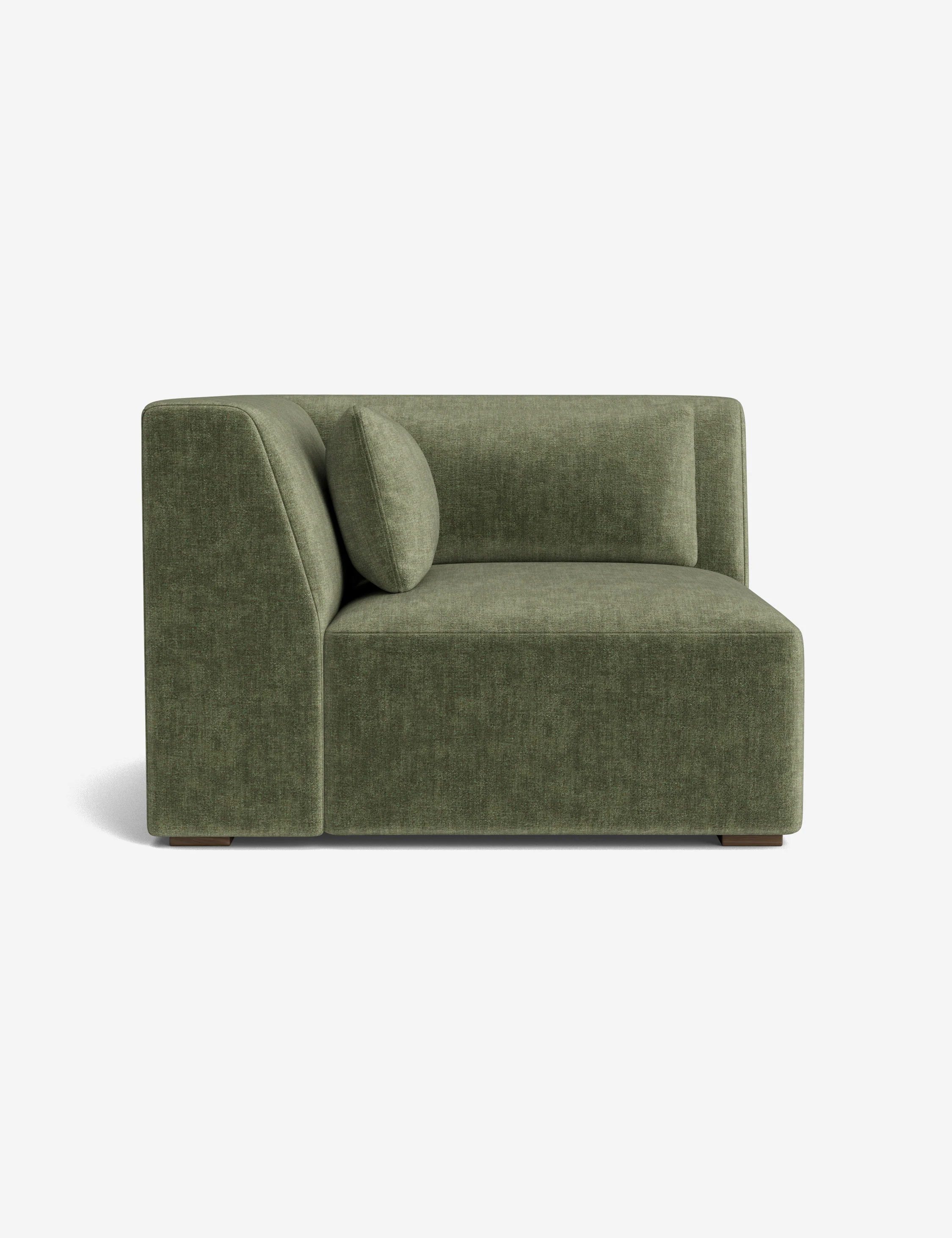Blue Cotton Woven Modular Sofa