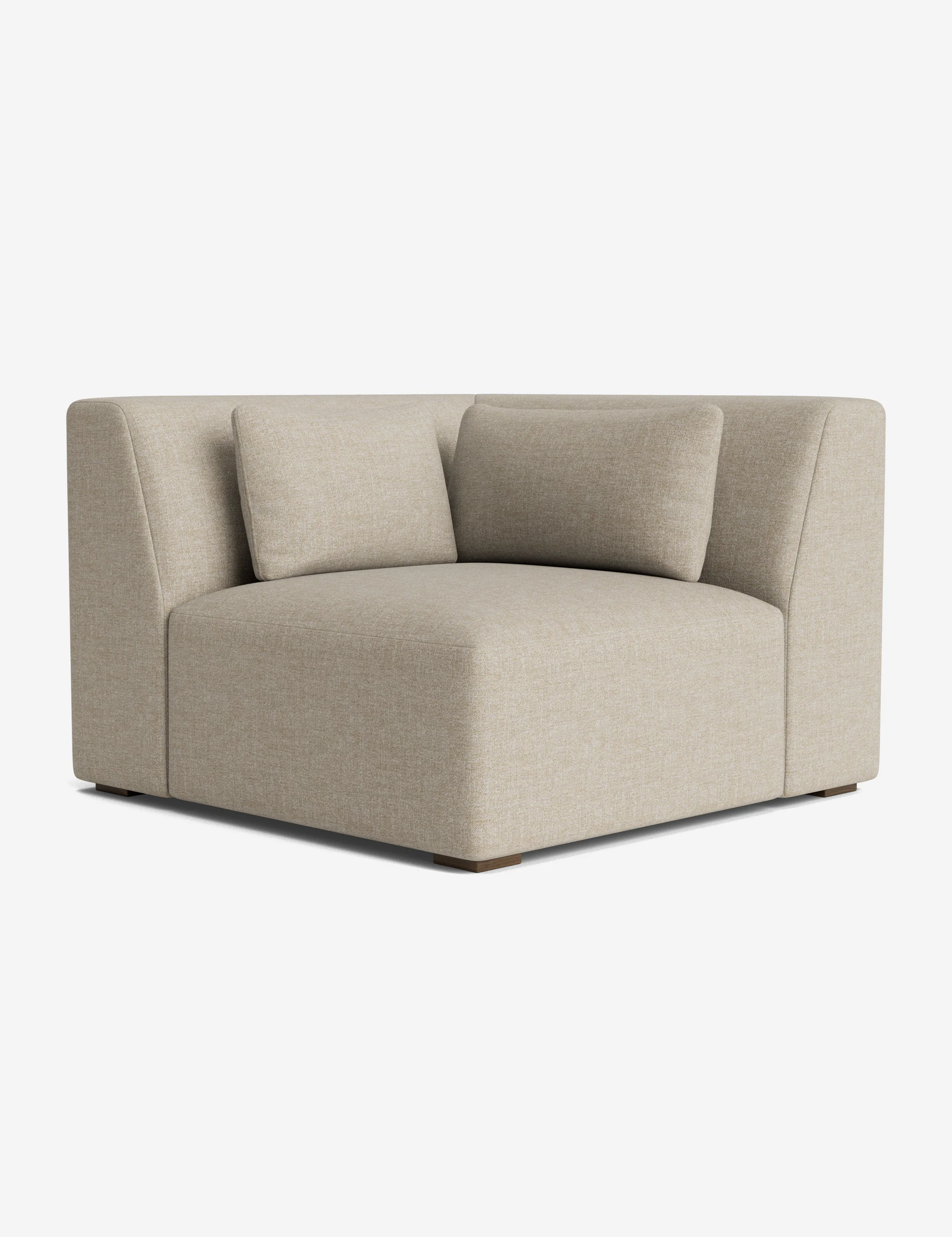 Blue Cotton Woven Modular Sofa
