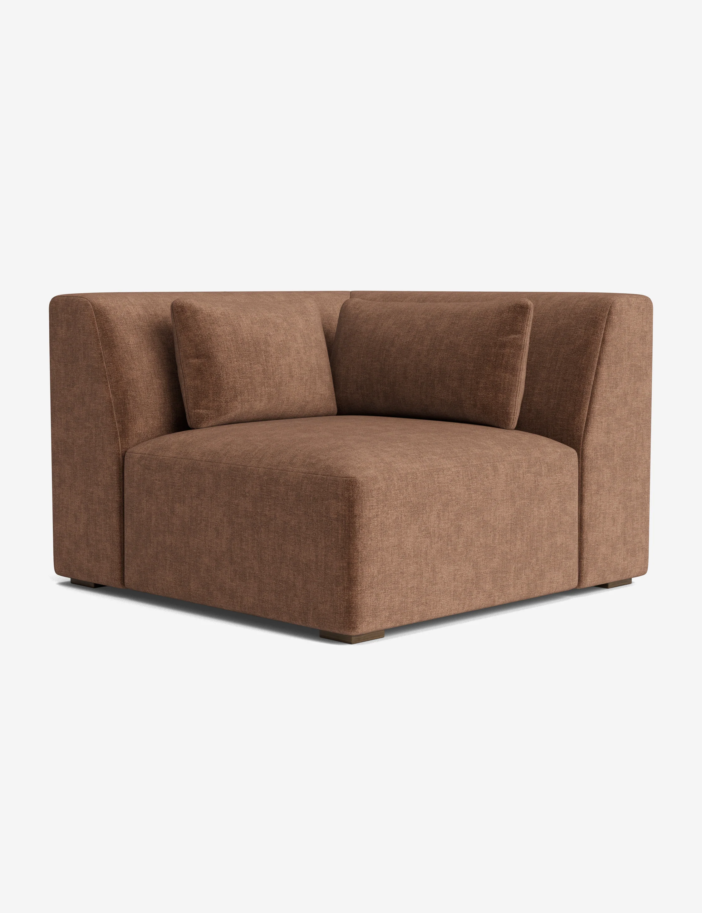 Blue Cotton Woven Modular Sofa