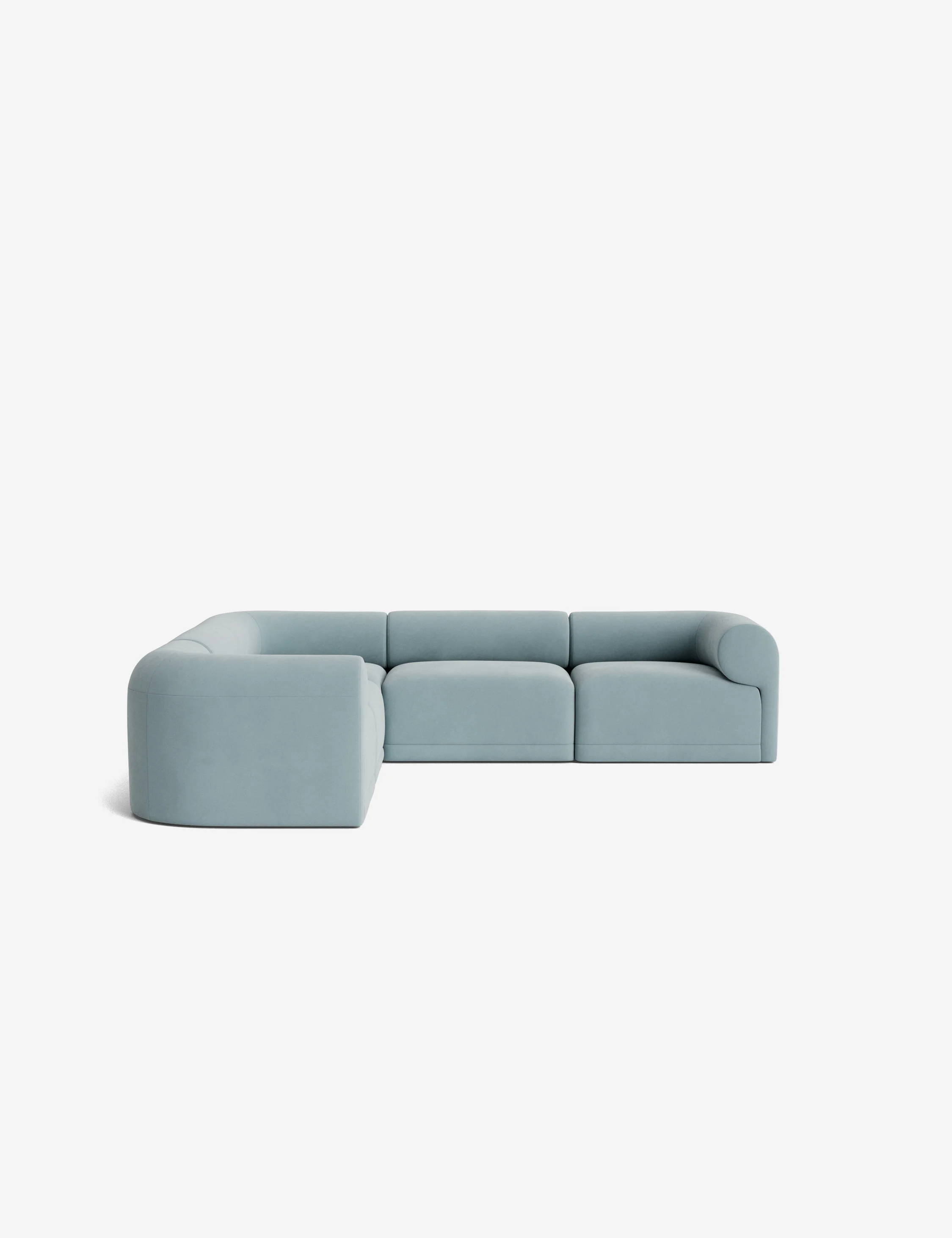 Chocolate-Colored High-Performance Linen Modular Sofa Chocolate-Colored High-Performance Linen Modular Sofa