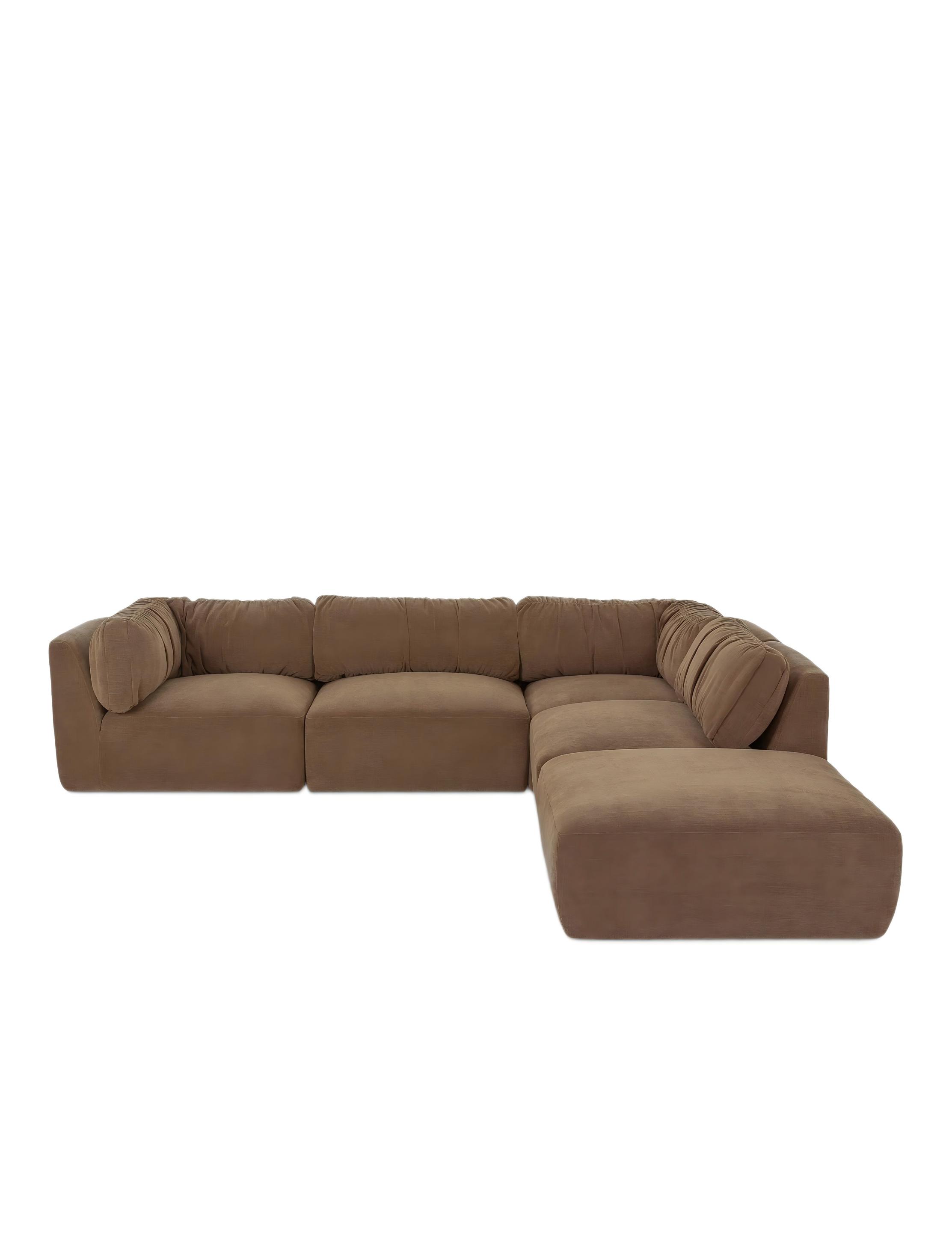 5-Piece Chaise Sectional Sofa