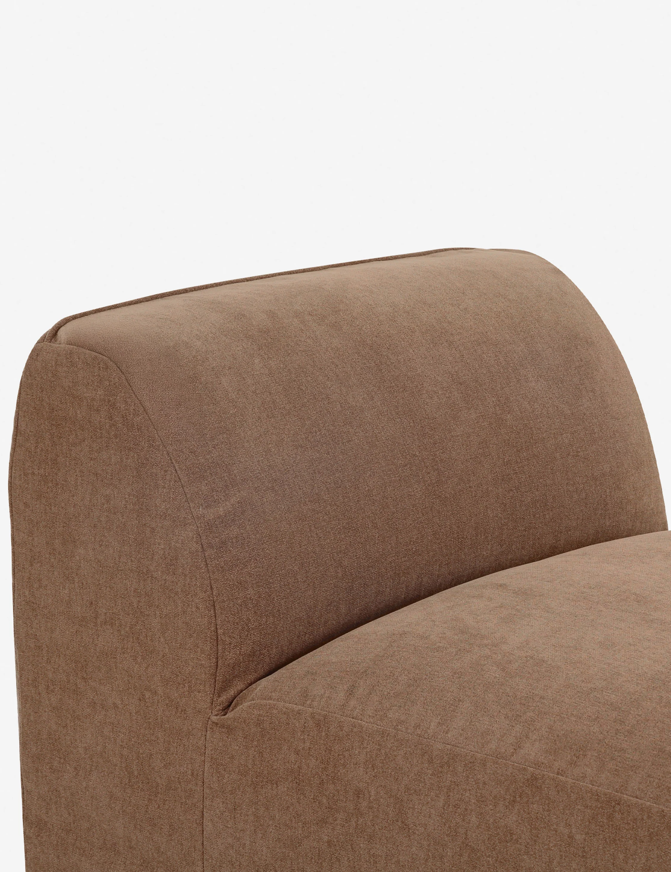 White Modular Armless Sofa White Modular Armless Sofa