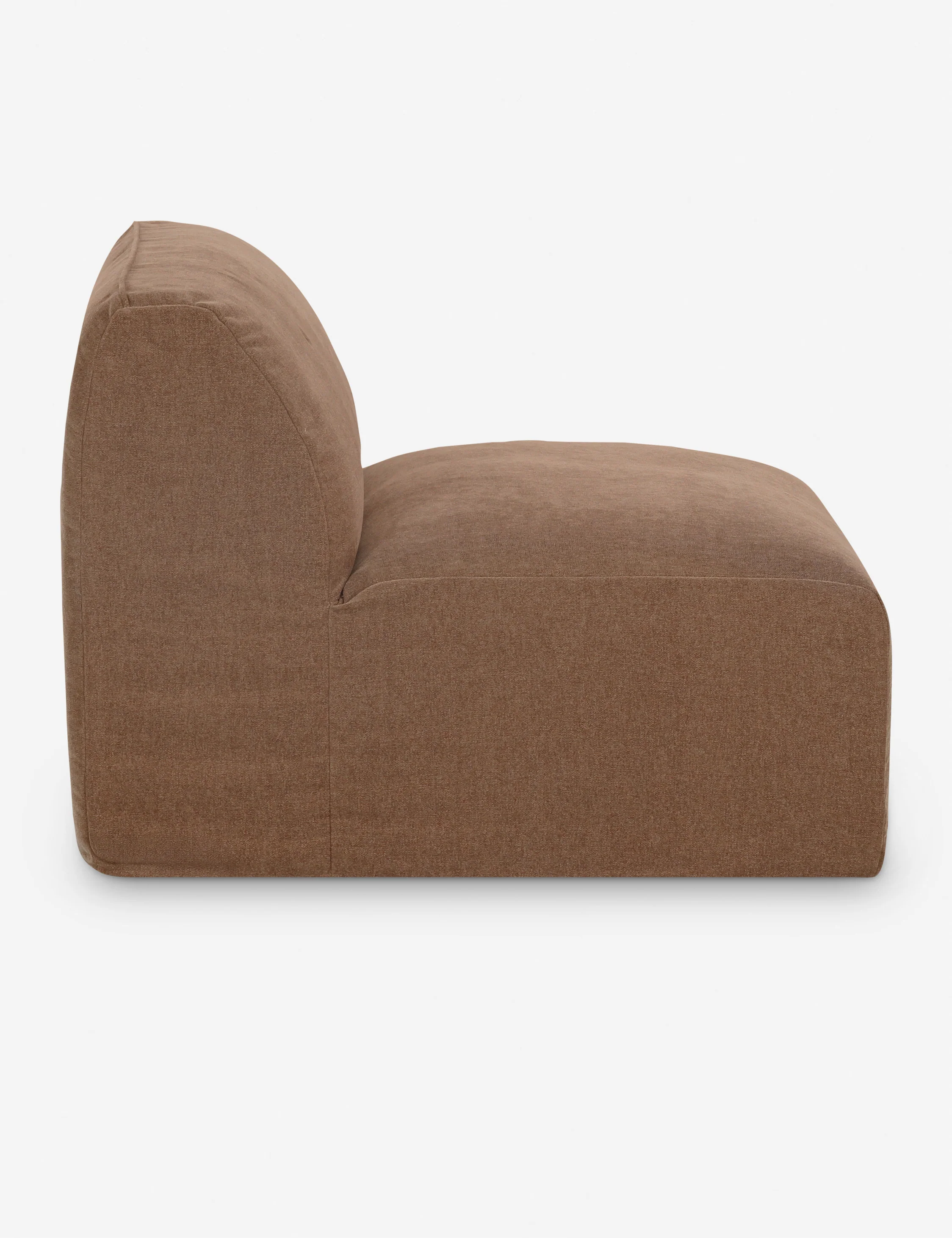 White Modular Armless Sofa White Modular Armless Sofa