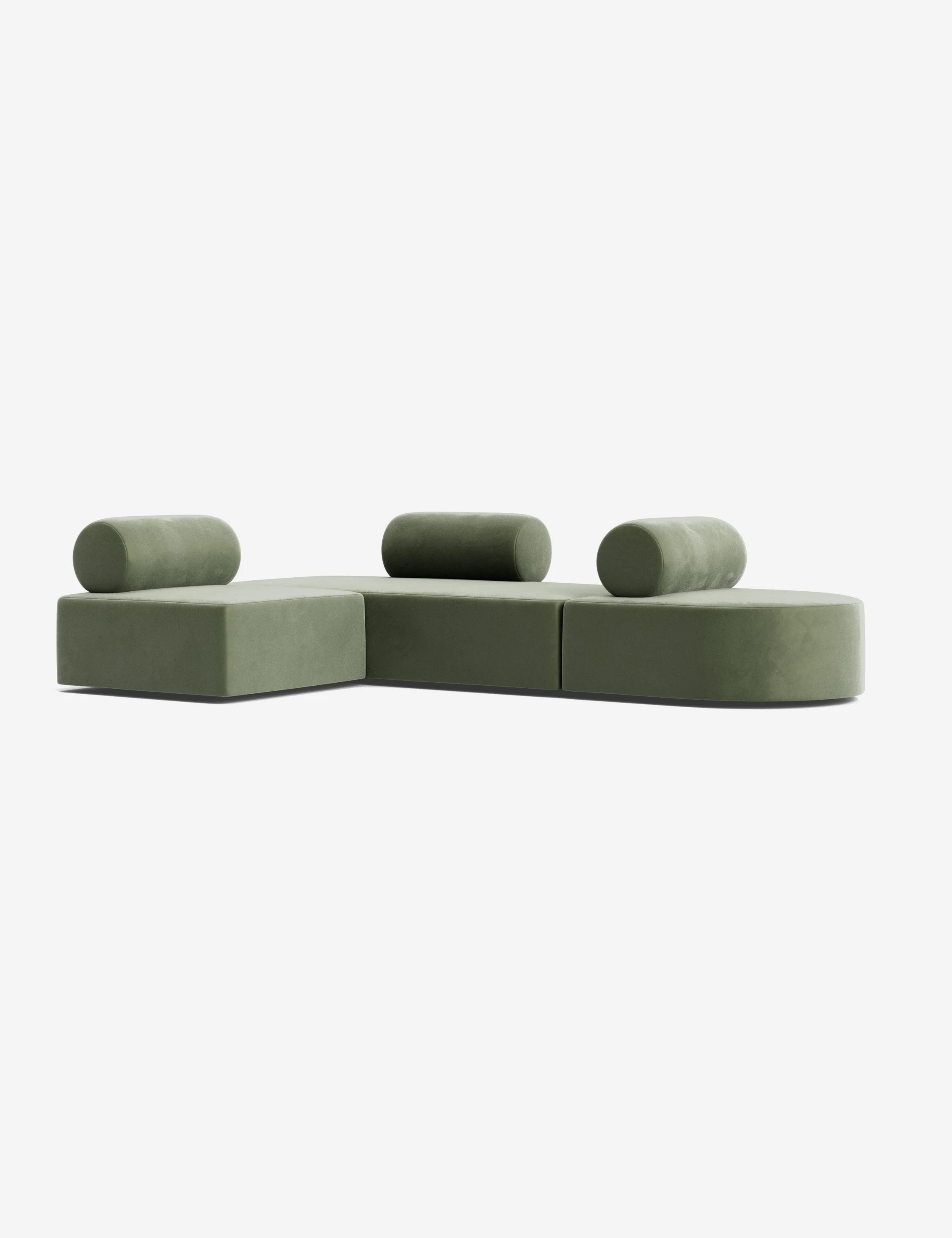 Yellow Velvet Modular Sofa Yellow Velvet Modular Sofa