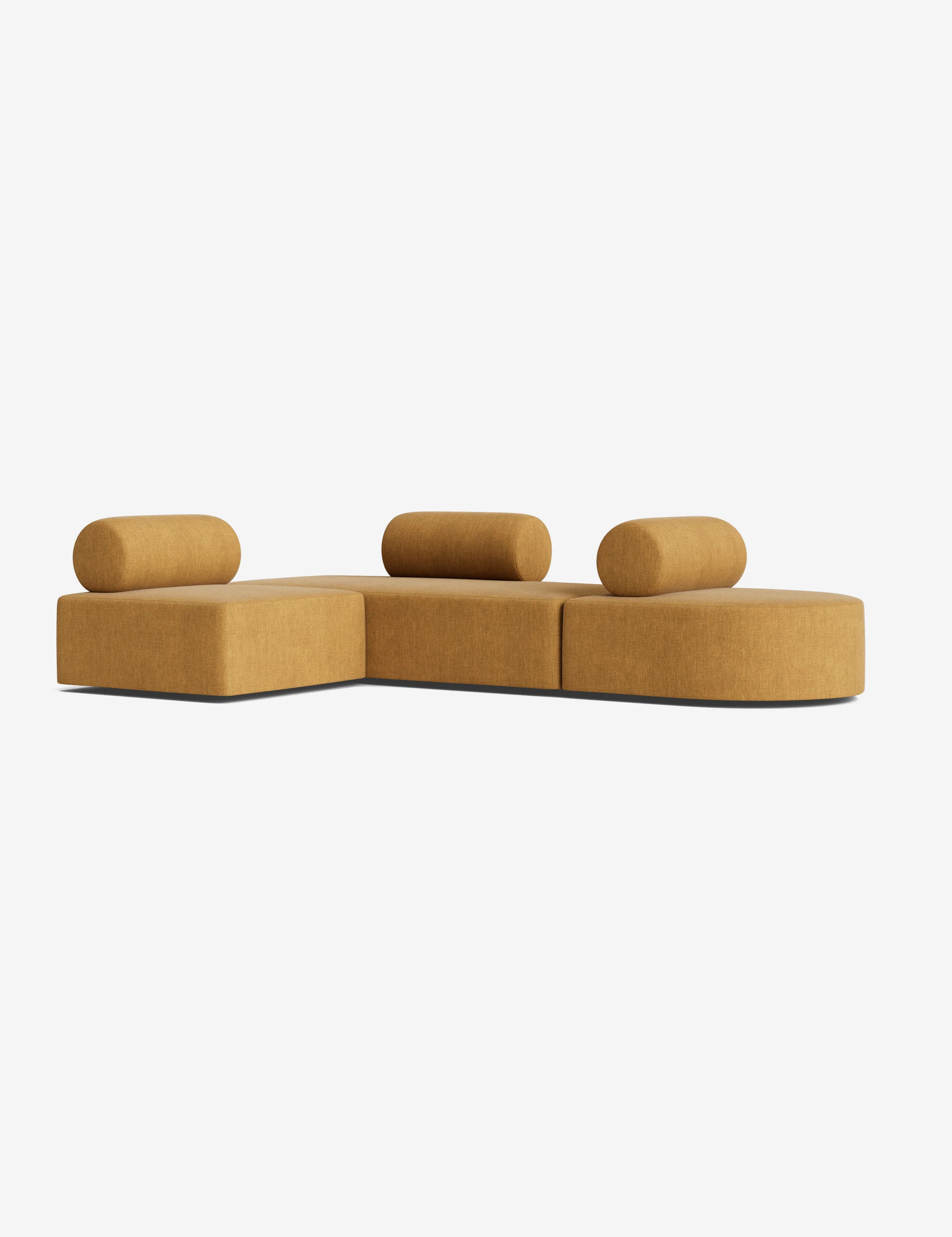 Yellow Velvet Modular Sofa Yellow Velvet Modular Sofa