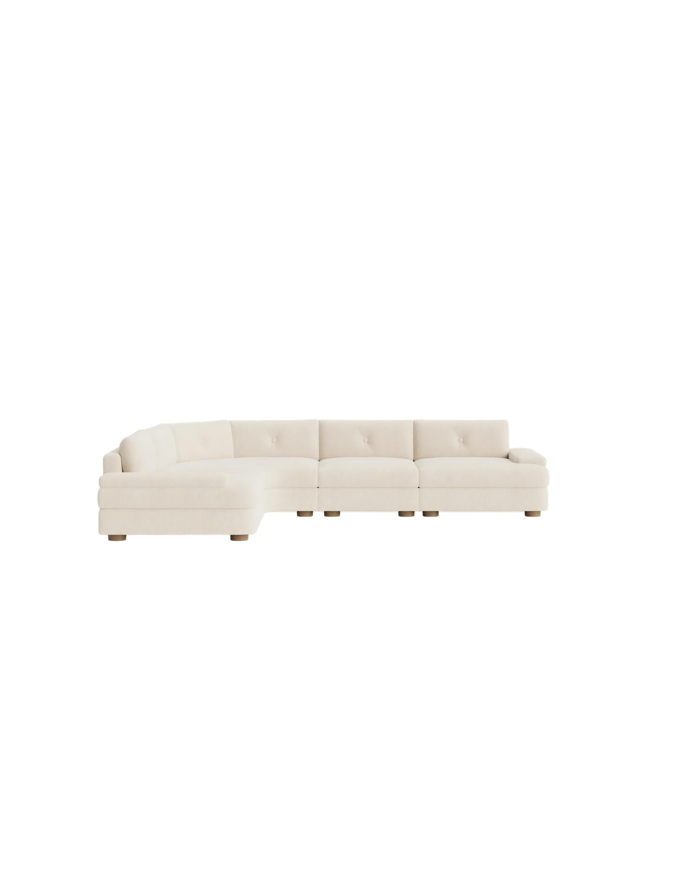 Modern Boucle Chaise Sectional Sofa Modern Boucle Chaise Sectional Sofa