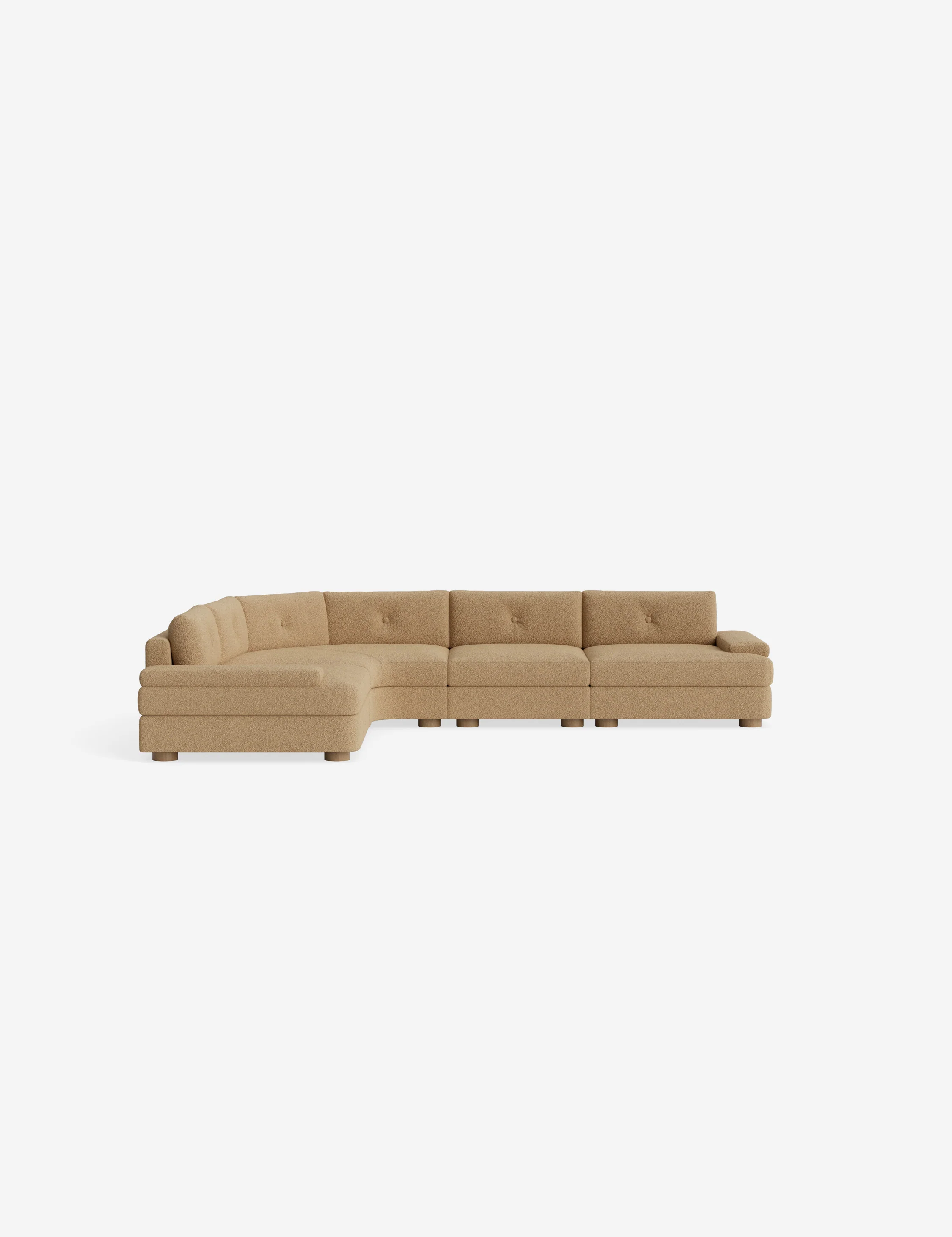 Modern Boucle Chaise Sectional Sofa Modern Boucle Chaise Sectional Sofa
