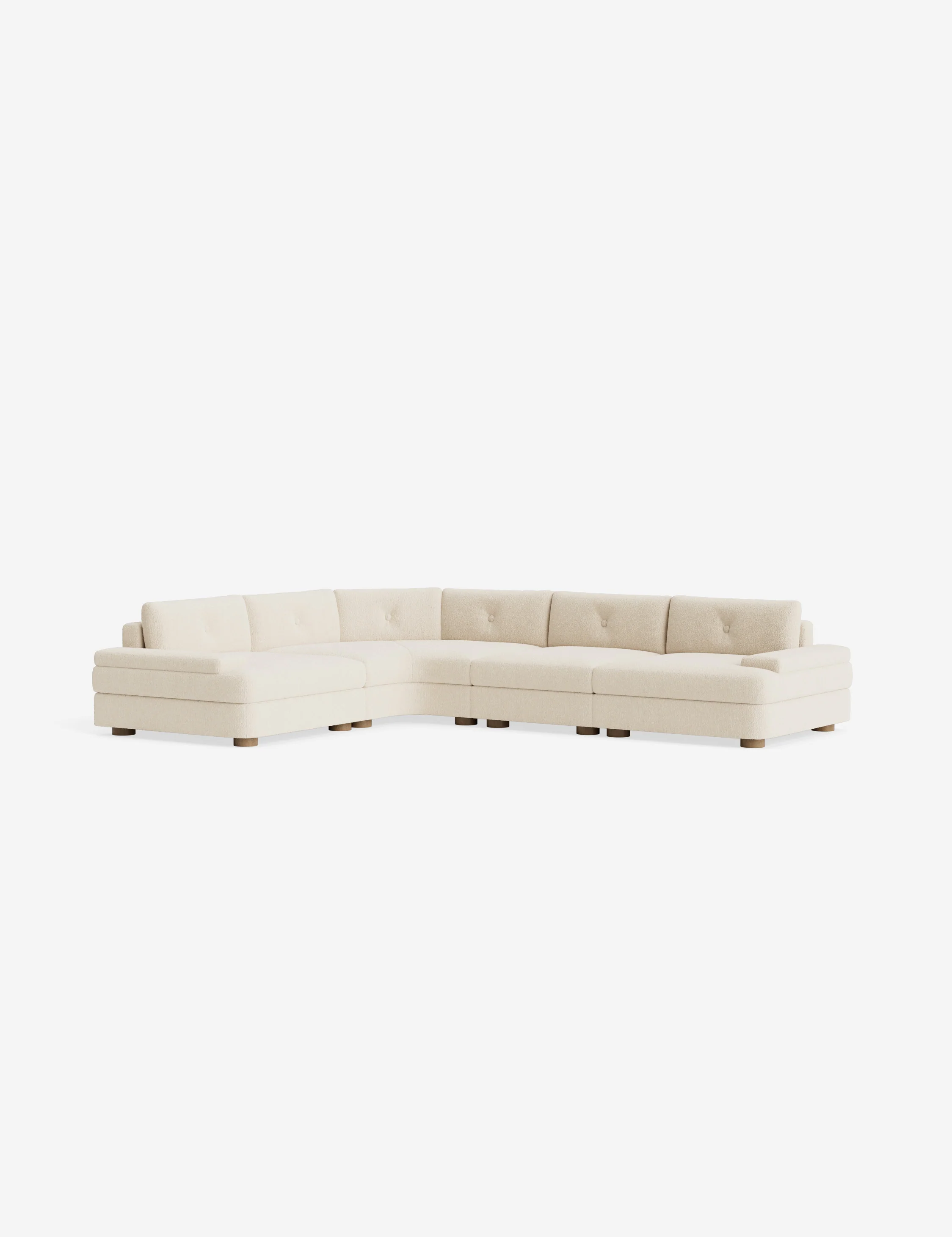 Modern Boucle Chaise Sectional Sofa Modern Boucle Chaise Sectional Sofa
