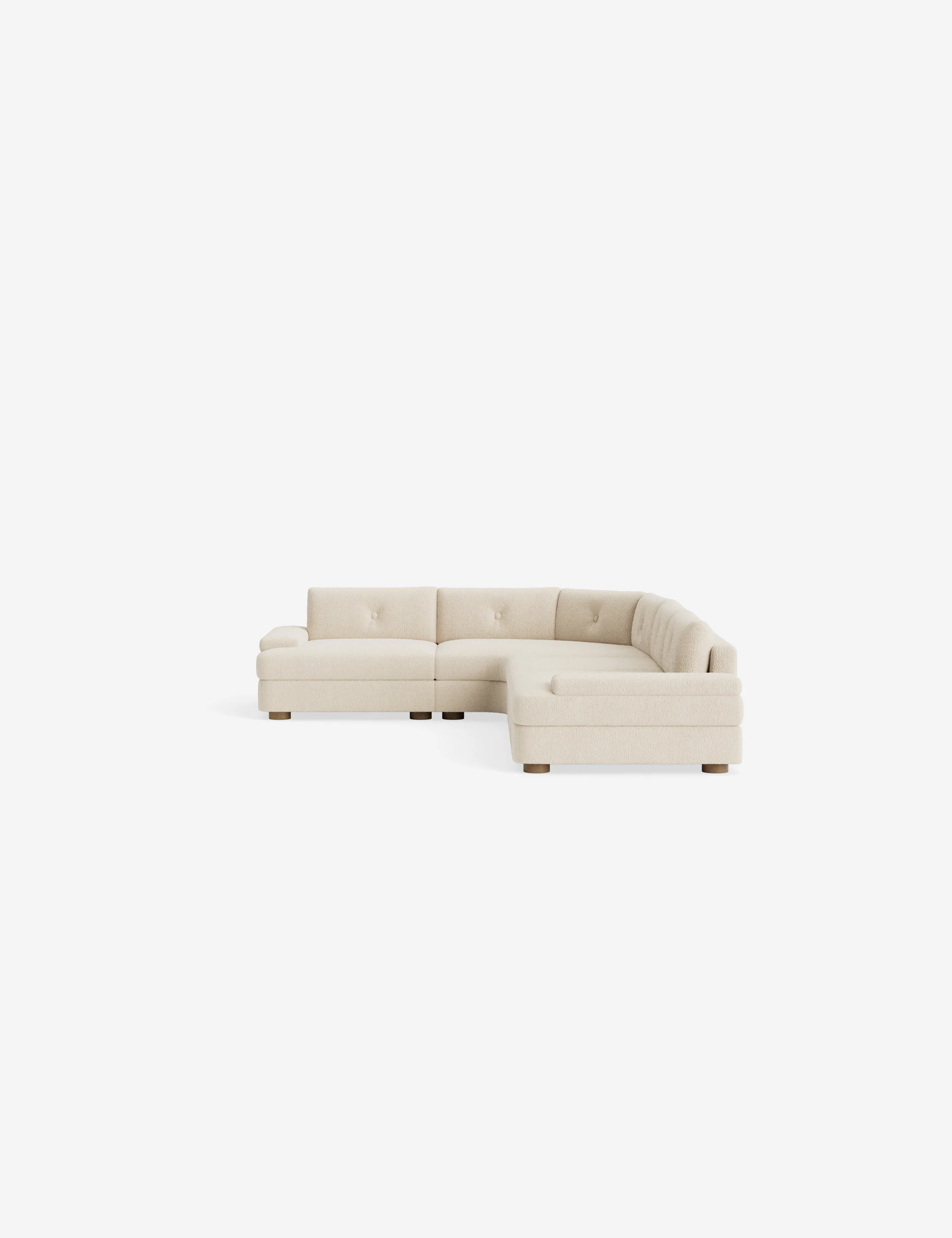 Modern Boucle Chaise Sectional Sofa Modern Boucle Chaise Sectional Sofa