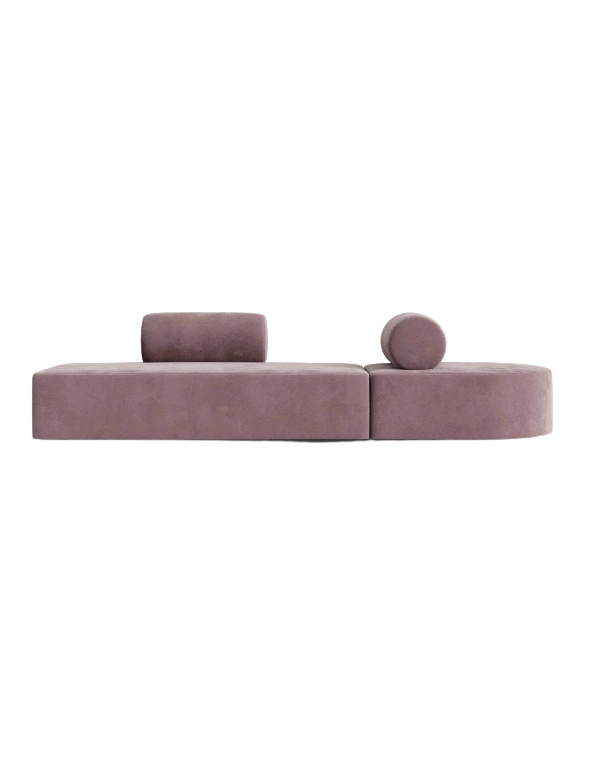 Lilac Vintage Velvet Modular Sofa Lilac Vintage Velvet Modular Sofa