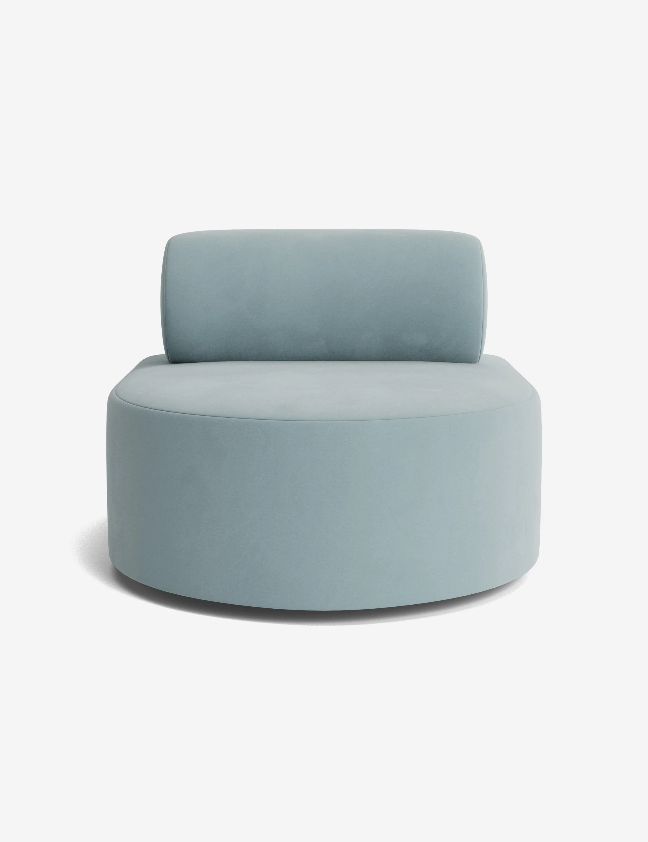 Grey Velvet Armless Modular Sofa Grey Velvet Armless Modular Sofa