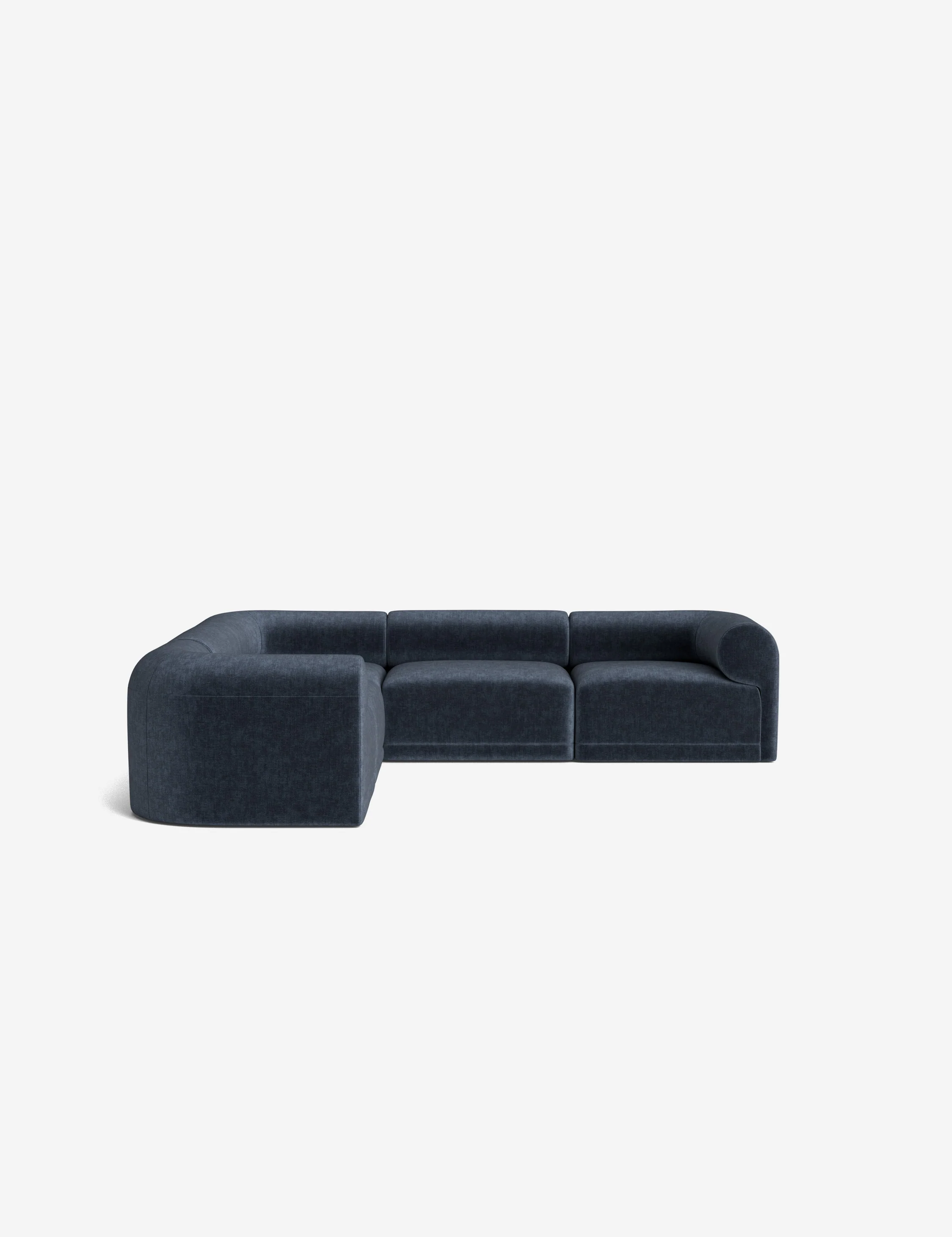 Green Modular Armed Corner Sectional Sofa Green Modular Armed Corner Sectional Sofa