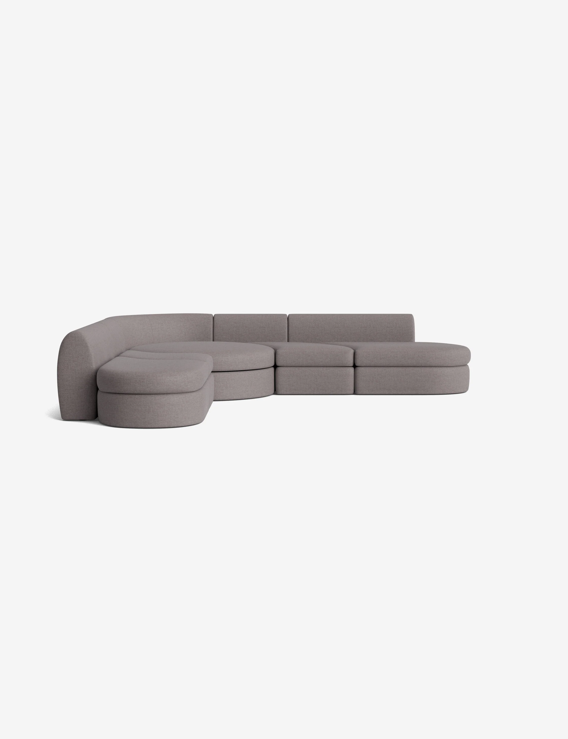 Cotton Weave Modular Corner Sectional Sofa Cotton Weave Modular Corner Sectional Sofa