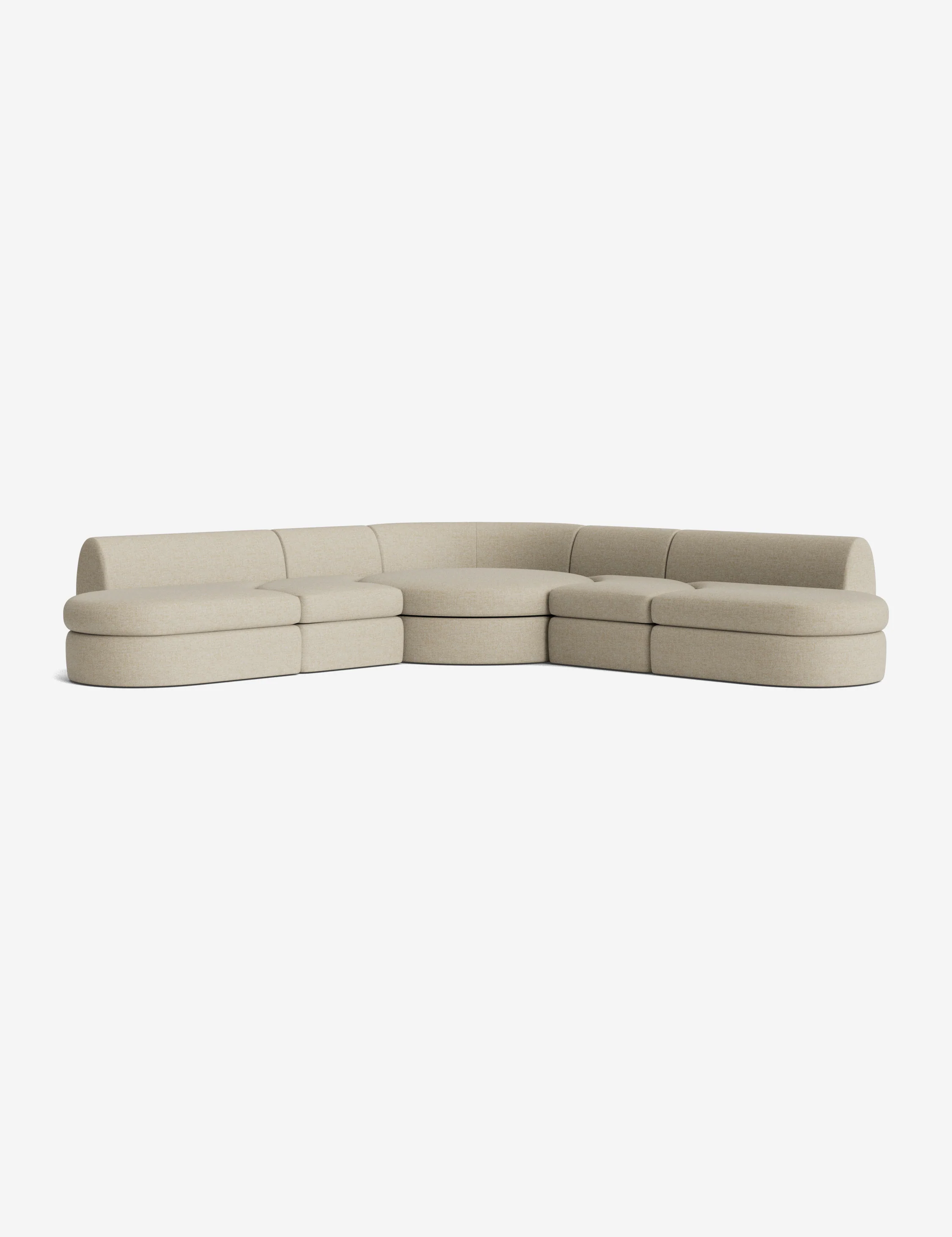 Cotton Weave Modular Corner Sectional Sofa Cotton Weave Modular Corner Sectional Sofa