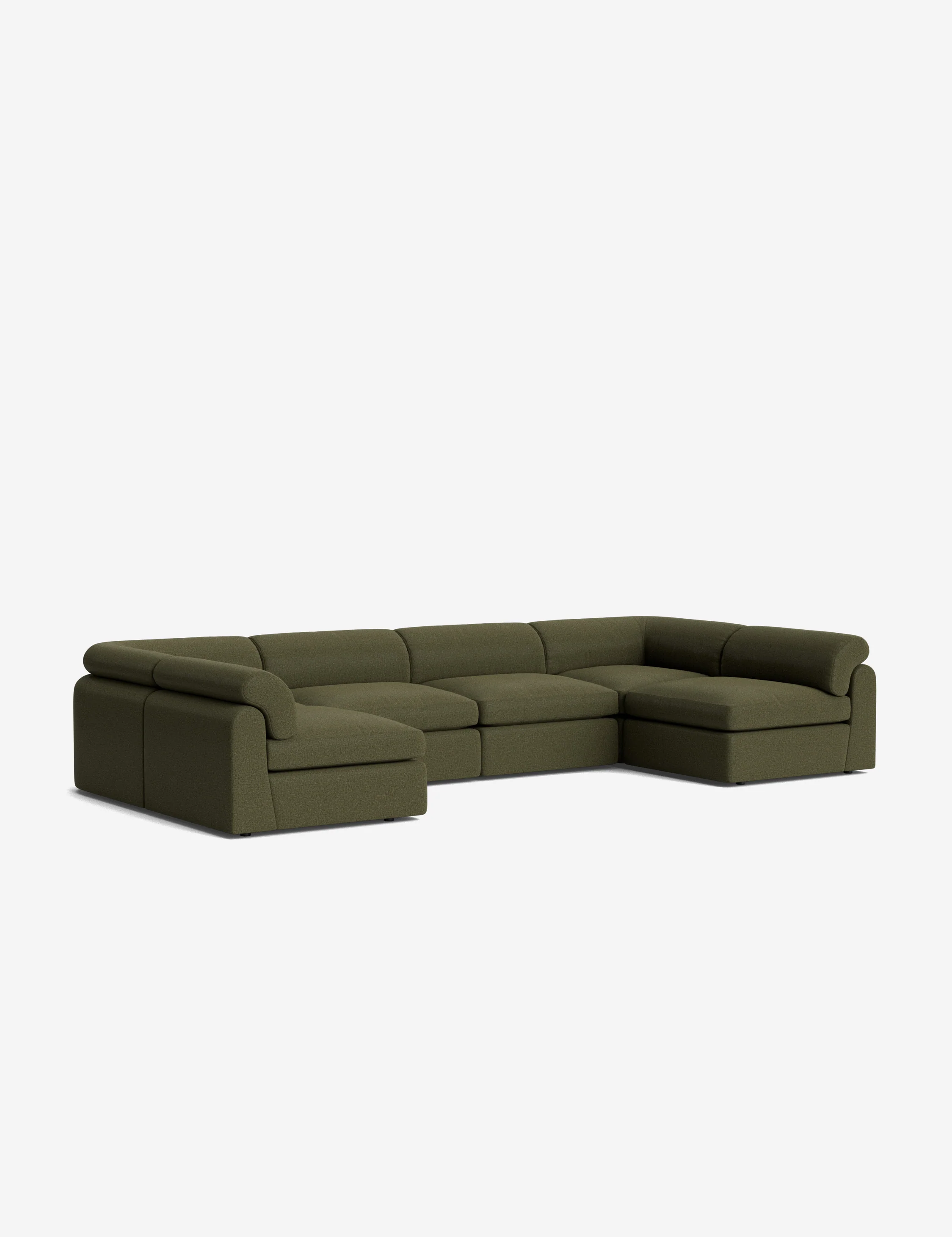 Brick-Red Luxury Modular Sofa Brick-Red Luxury Modular Sofa