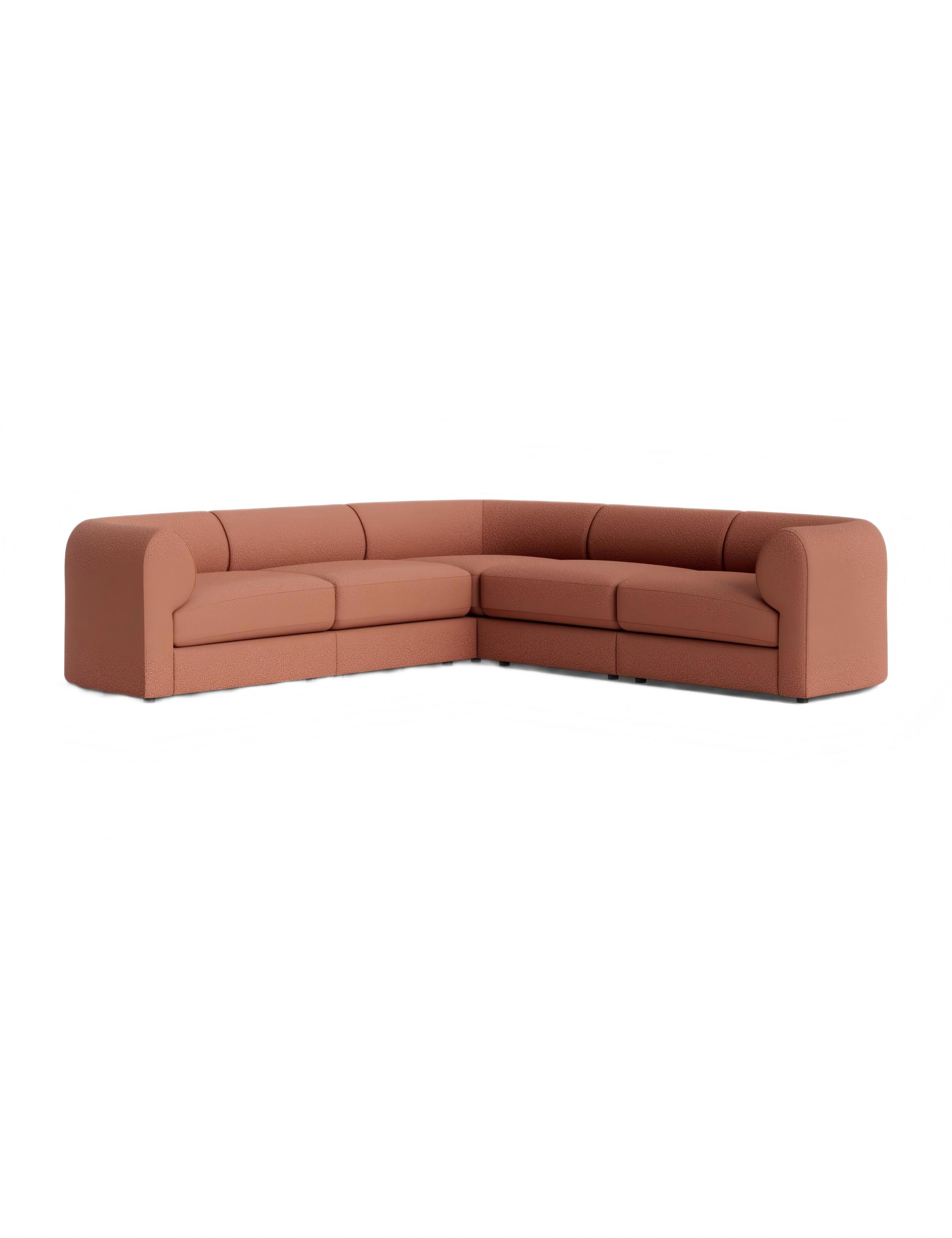 Modern Boucle Corner Sectional Sofa