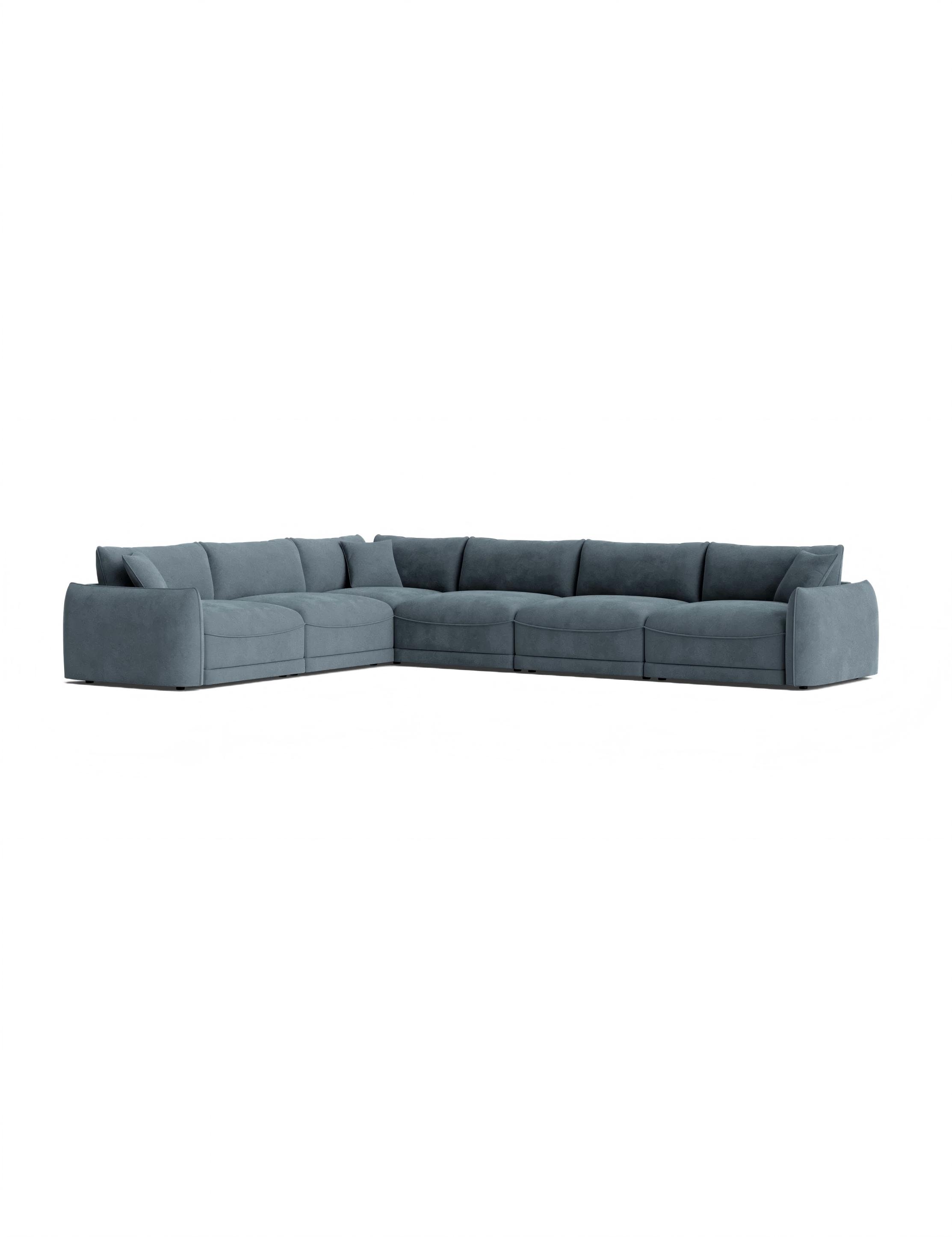 blue sectional sofa