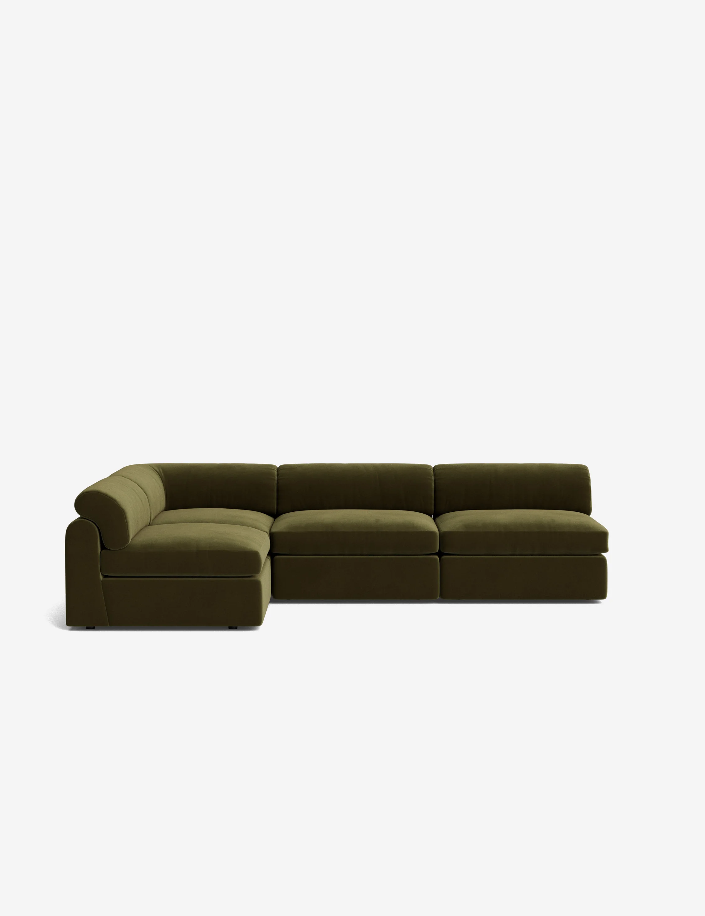 Ivory Modern Bouclé Modular Sofa Ivory Modern Bouclé Modular Sofa