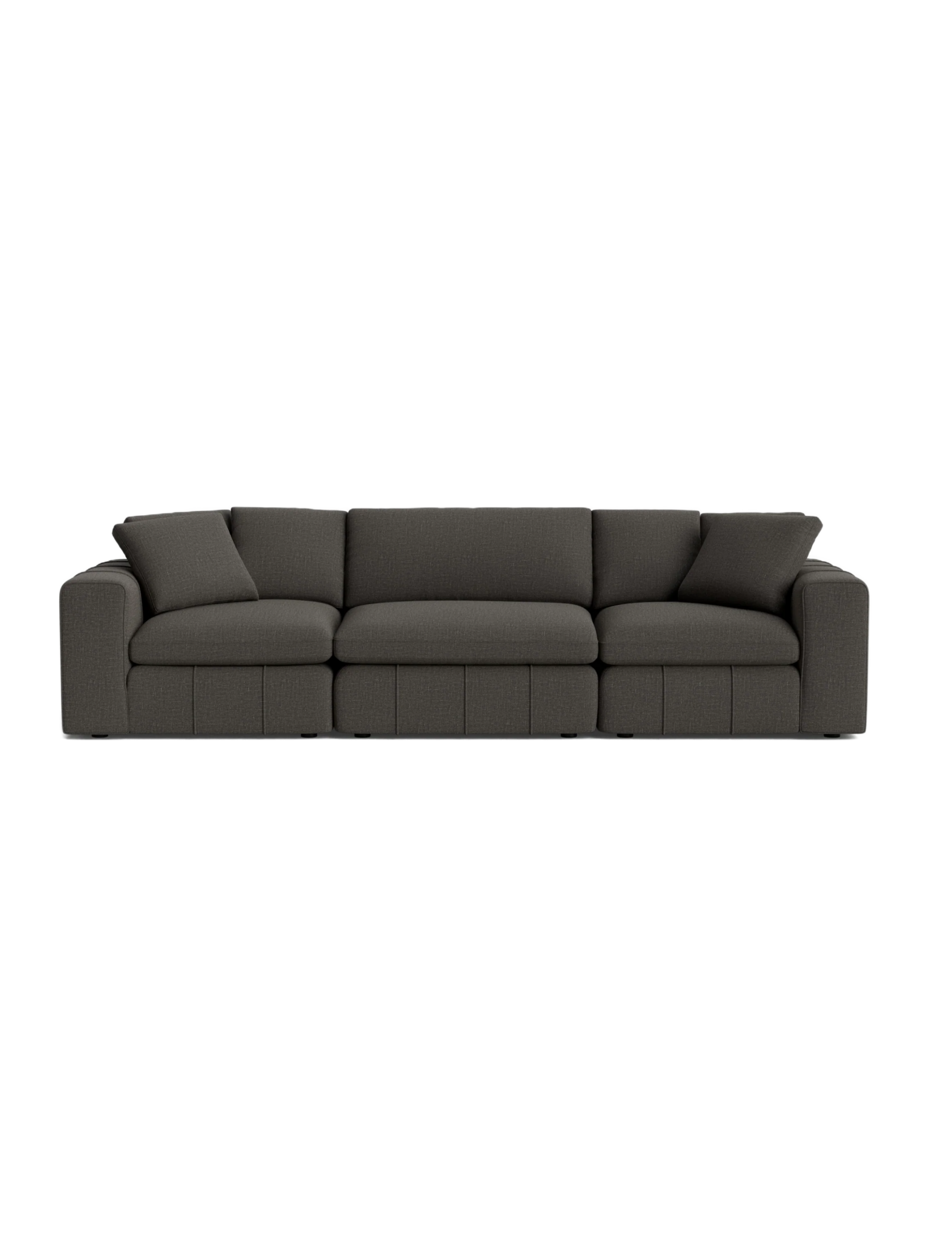 Dark Gray Linen Modular Sofa Dark Gray Linen Modular Sofa