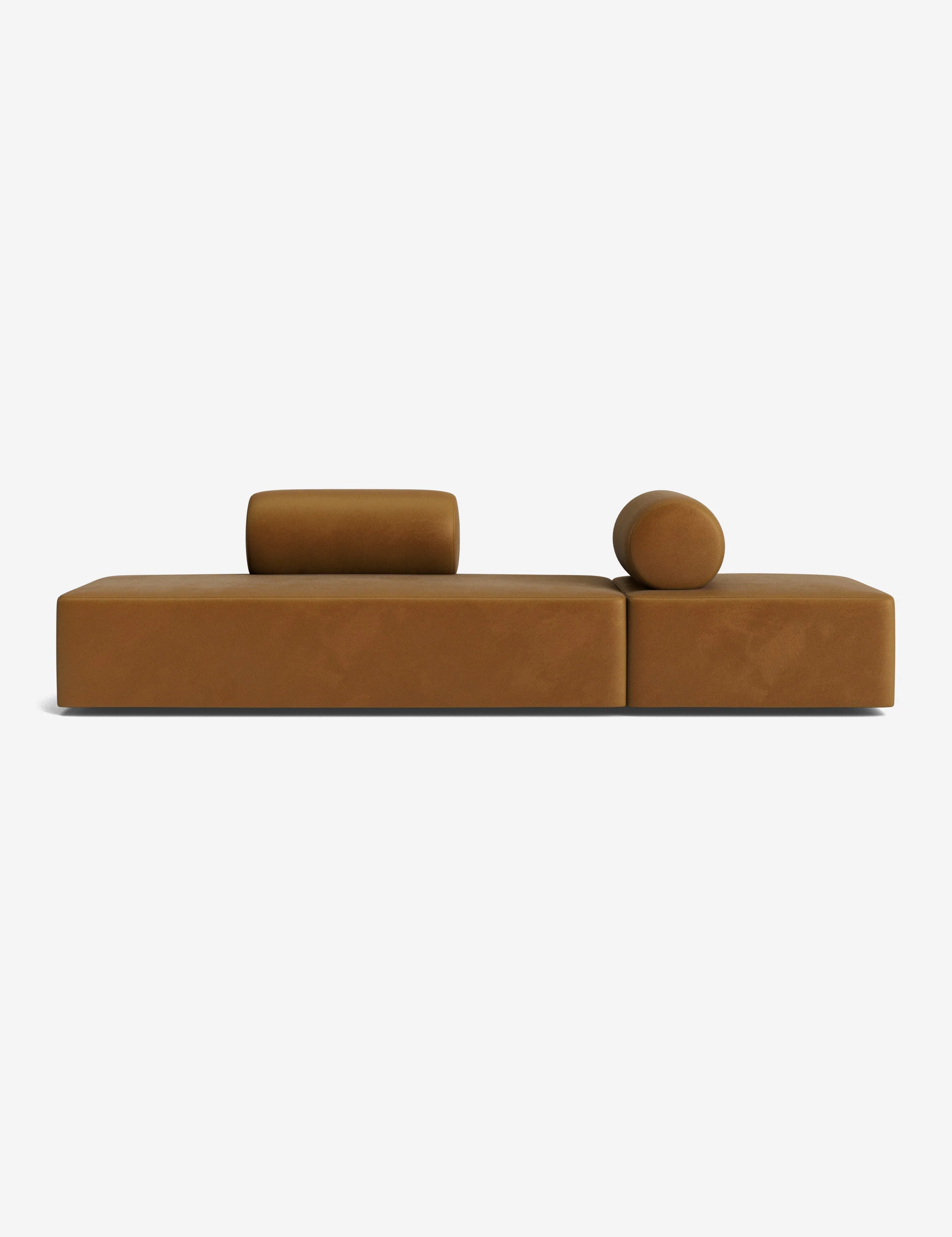 Classic Sky-Blue Velvet Modular Sofa Classic Sky-Blue Velvet Modular Sofa
