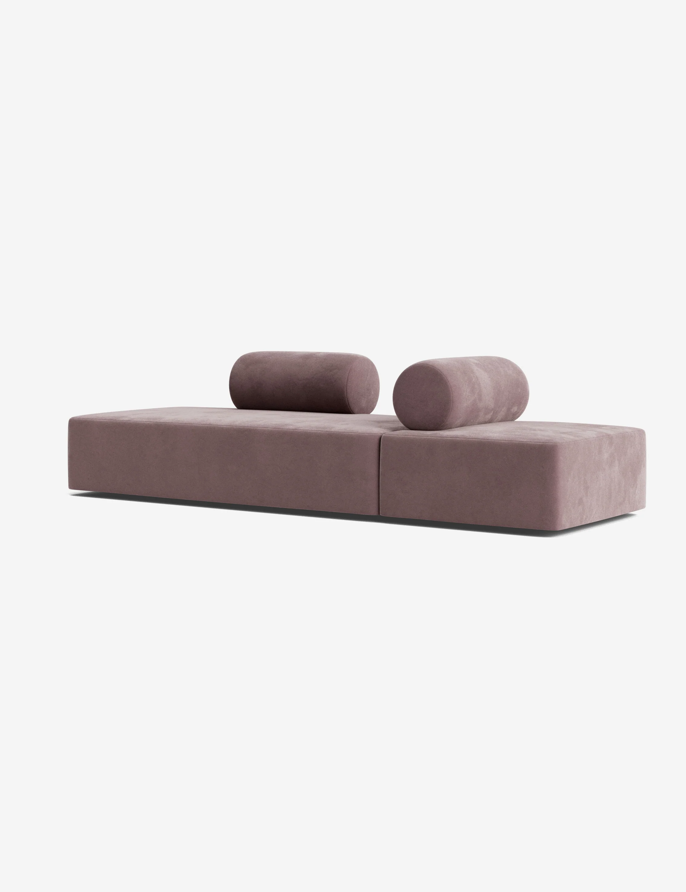 Classic Sky-Blue Velvet Modular Sofa Classic Sky-Blue Velvet Modular Sofa