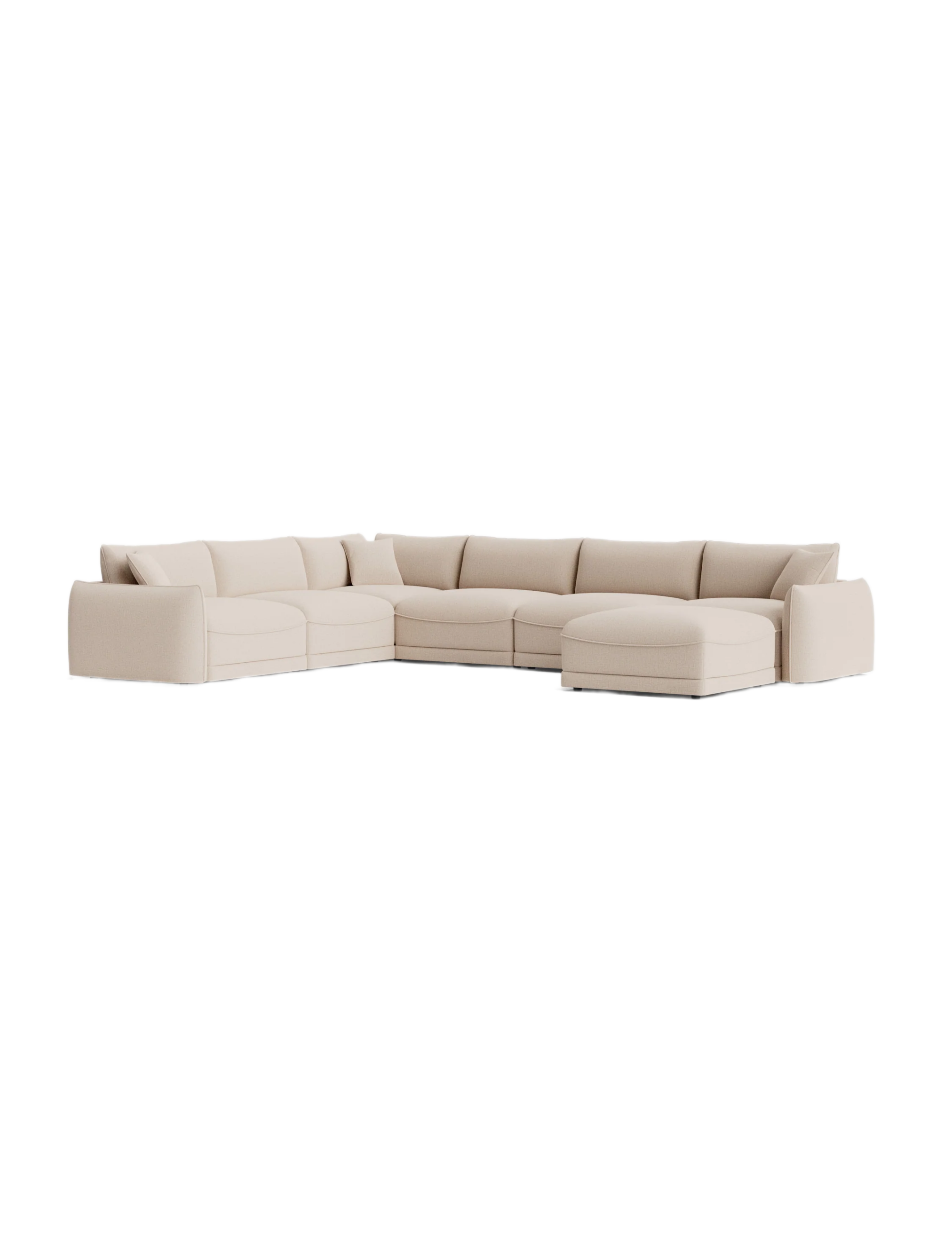 Modular Sofa with Ottoman