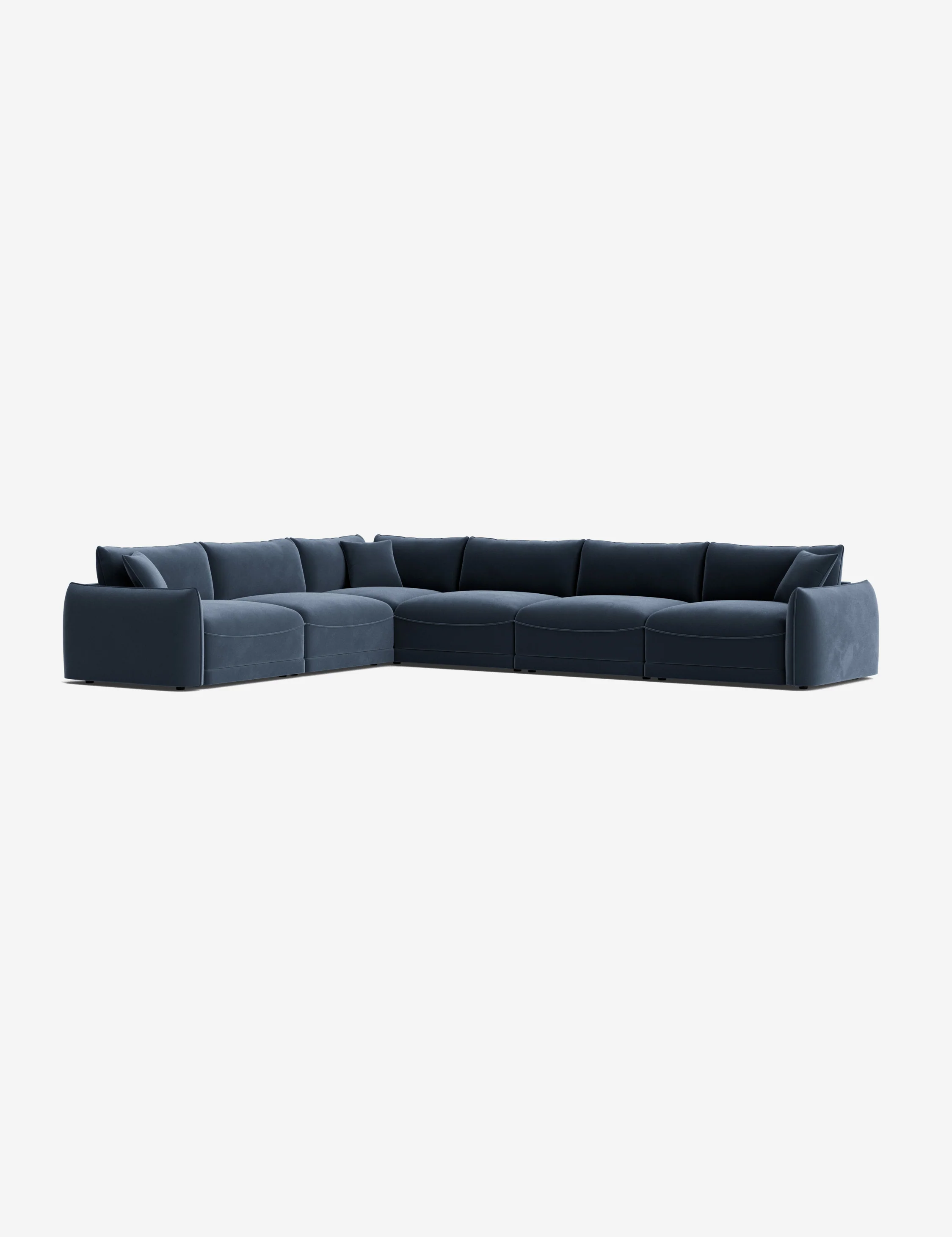Retro camel-colored modular sofa