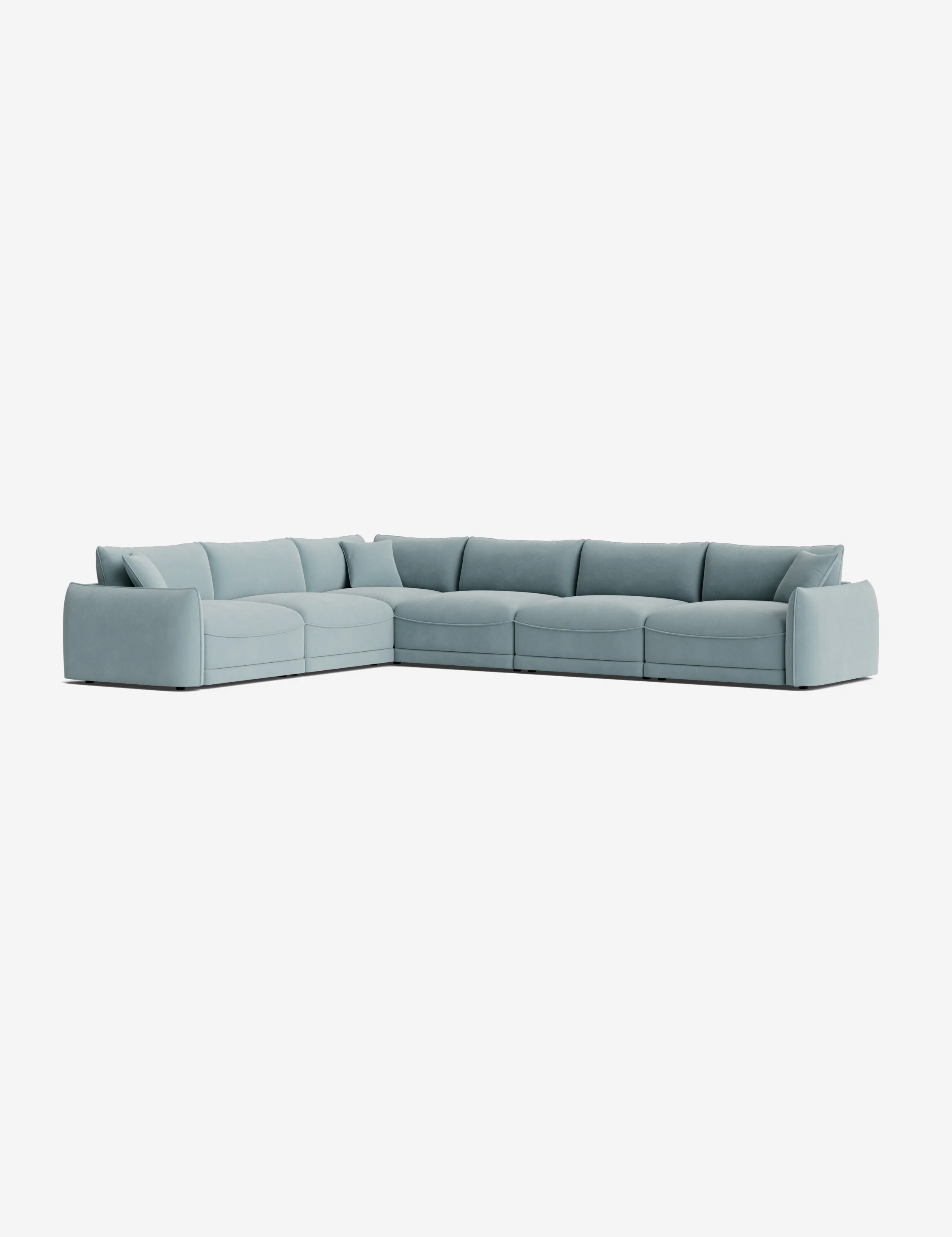 Retro camel-colored modular sofa