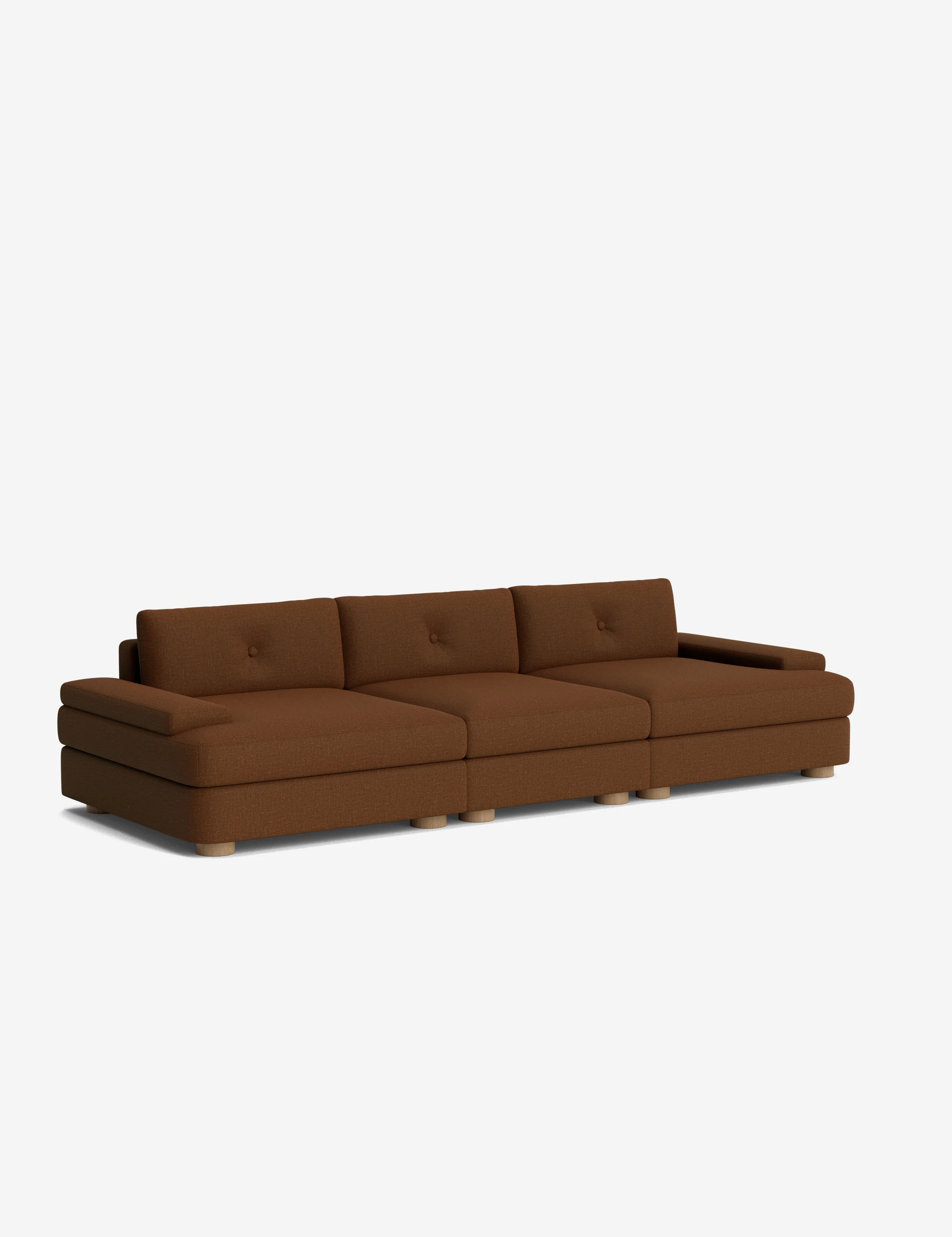Blue Retro Modular Sofa