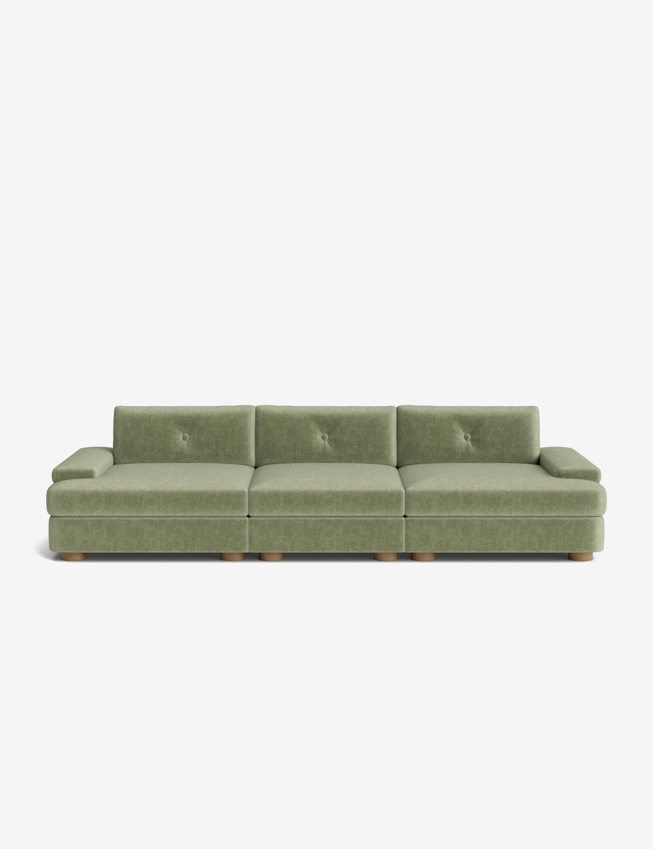 Blue Retro Modular Sofa
