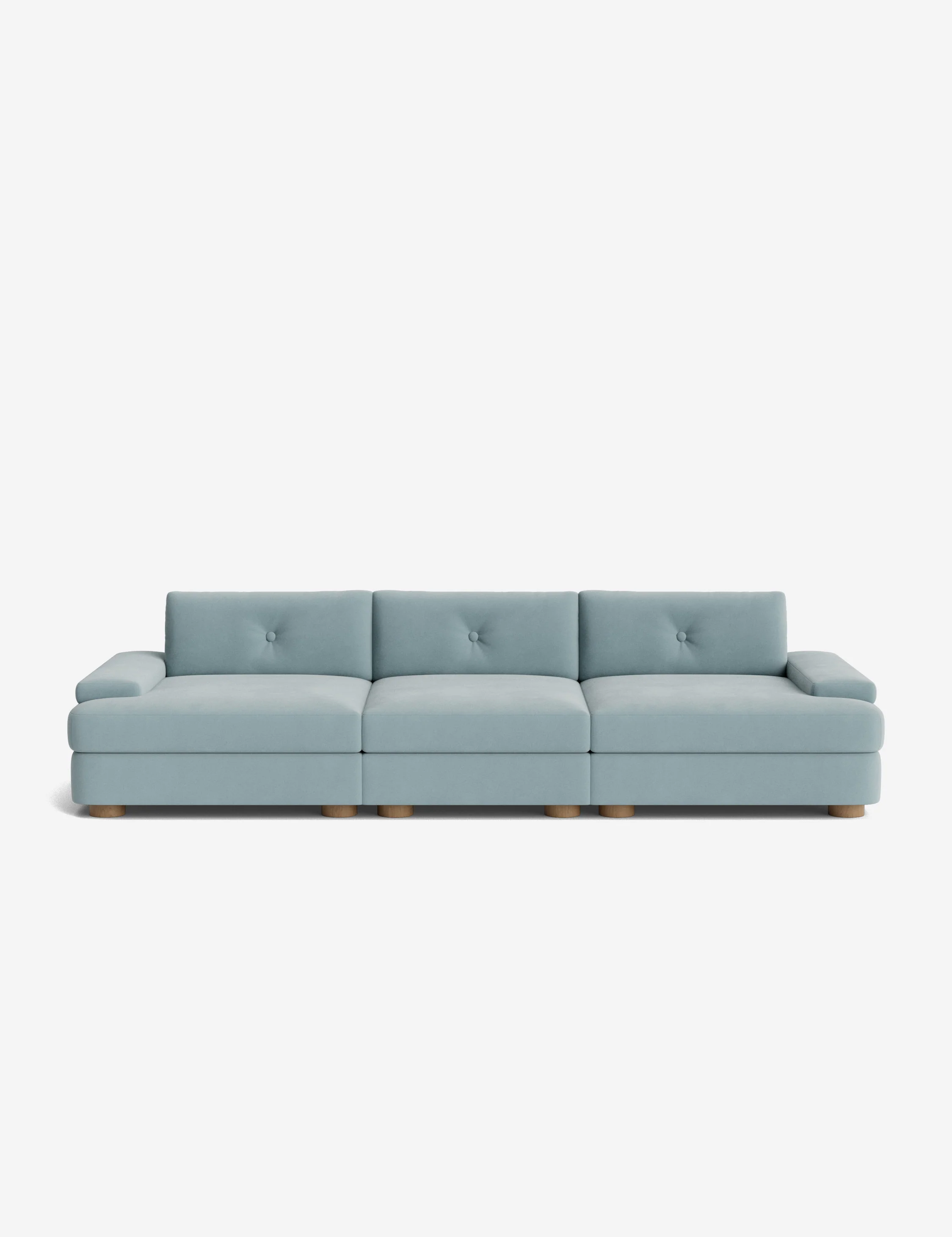 Blue Retro Modular Sofa