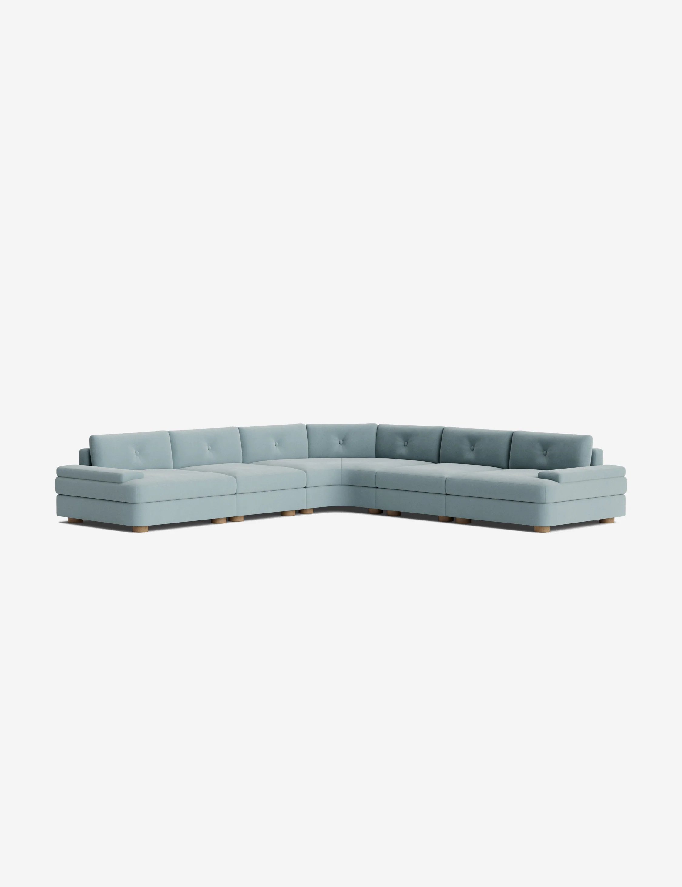 Champagne-Colored Modular Sofa Champagne-Colored Modular Sofa