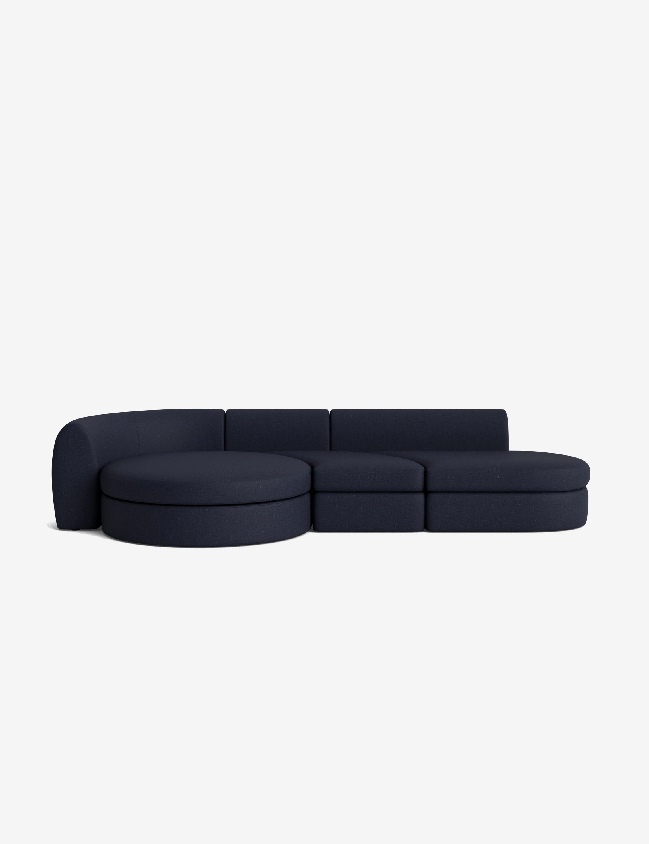 Brown Bouclé Modular Sofa Brown Bouclé Modular Sofa